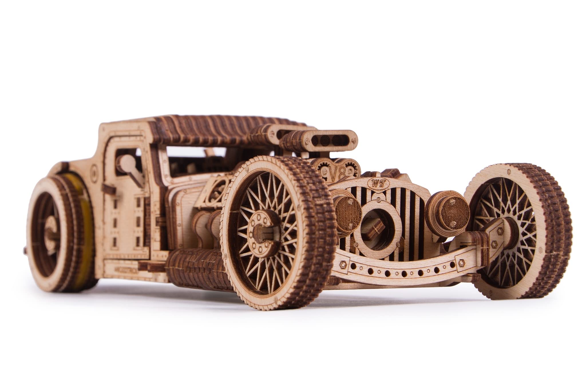Wood Trick Kit Modellismo in Legno Auto Hot Rod Meccanico