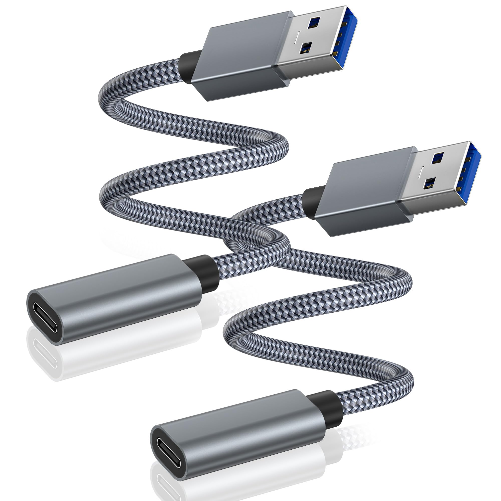 Basesailor Adattatore USB 3.0 a USB C 0.2M 2Pezzi