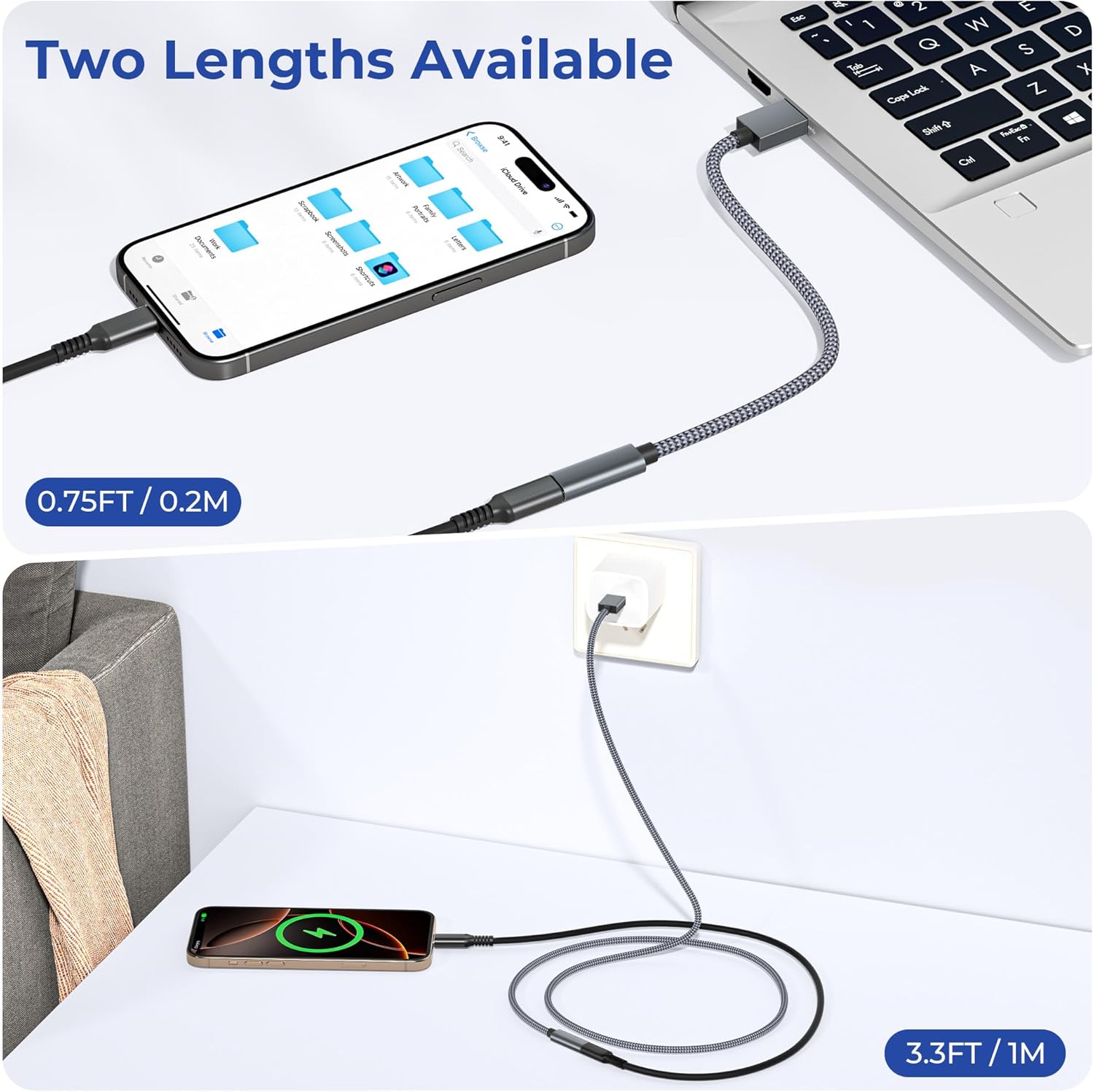 Basesailor Adattatore USB 3.0 a USB C 0.2M 2Pezzi - immagine 4
