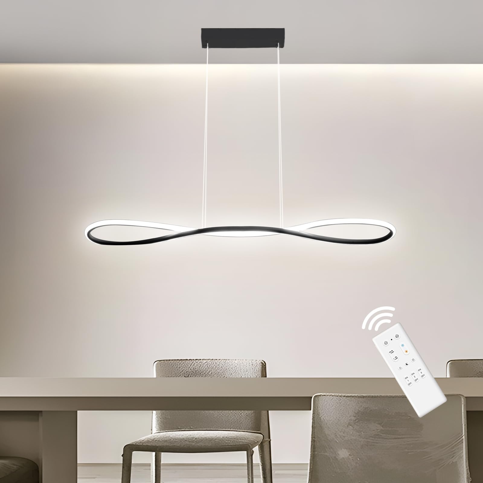 Lampadario LED Sospensione 90CM Dimmerabile 32W