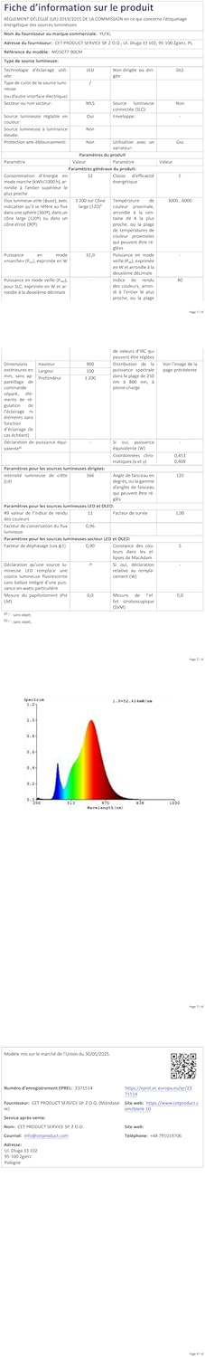 Lampadario LED Sospensione 90CM Dimmerabile 32W - immagine 10