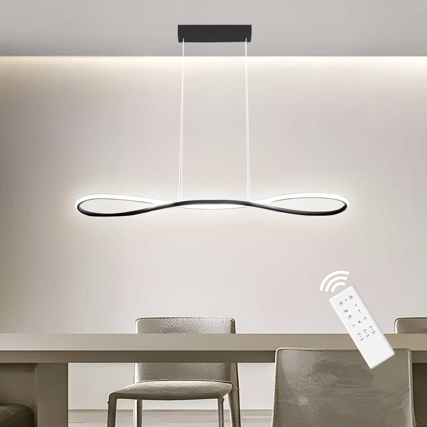 Lampadario LED Sospensione 90CM Dimmerabile 32W - immagine 1