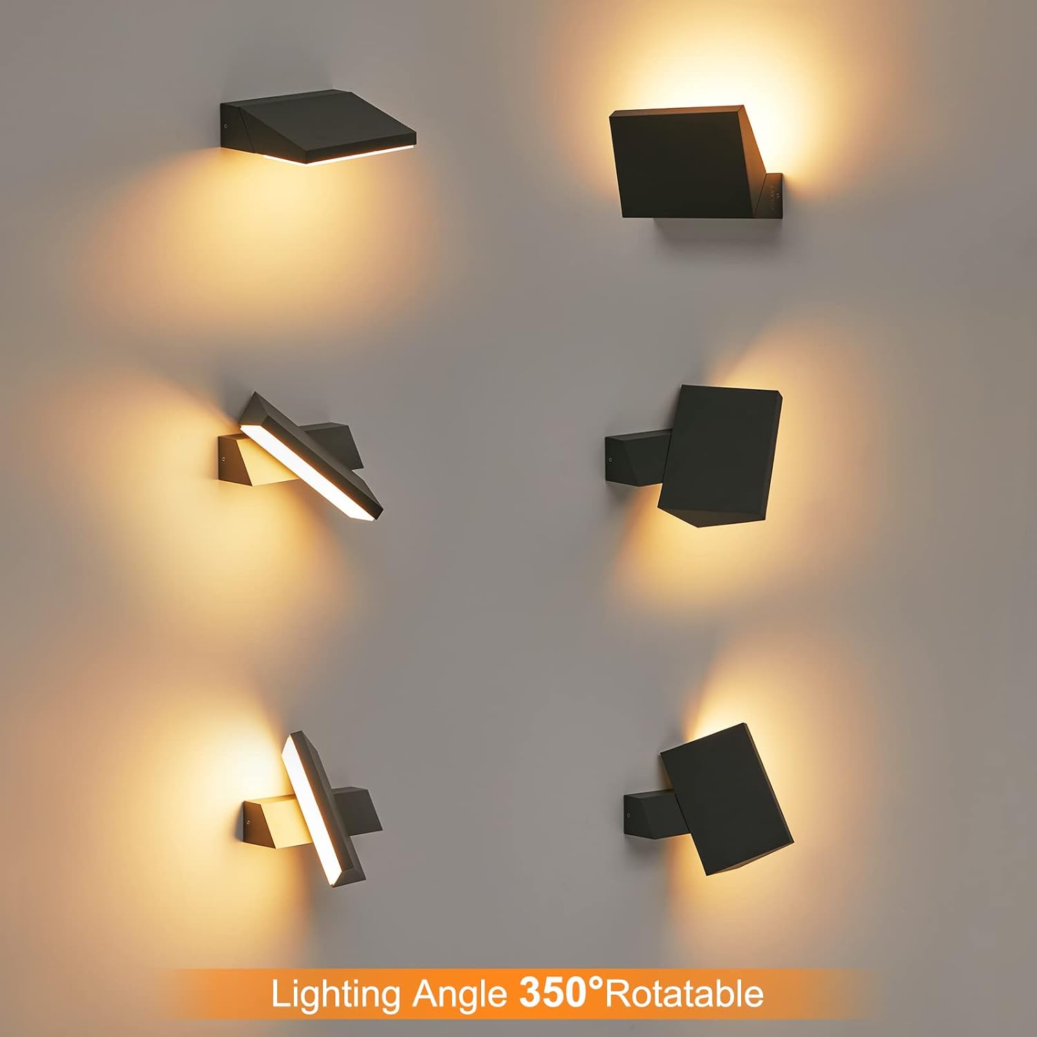 Celavy Applique da Esterno Parete LED 11W, Nera - immagine 2