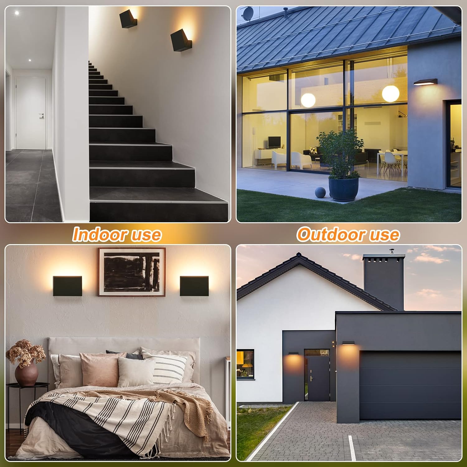 Celavy Applique da Esterno Parete LED 11W, Nera - immagine 6