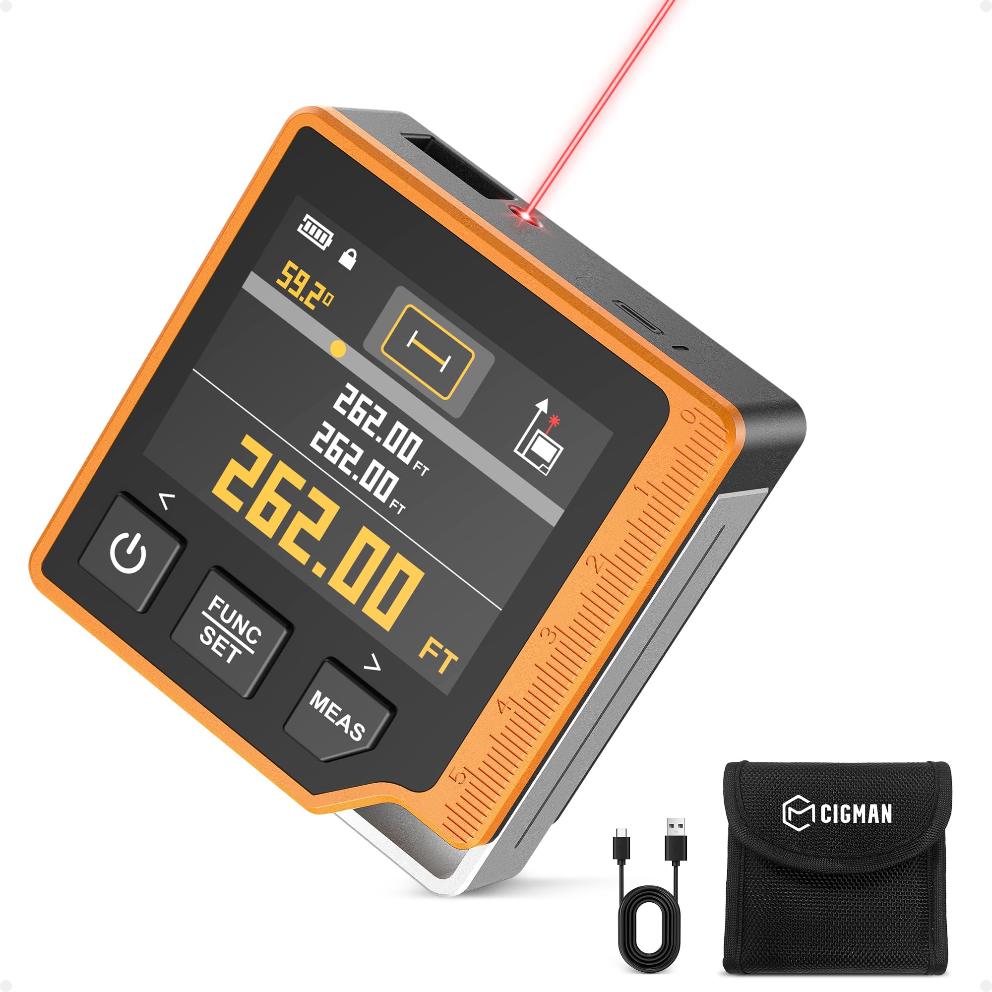 Cigman Telemetro Laser Digitale 3 in 1 80M (CD80)