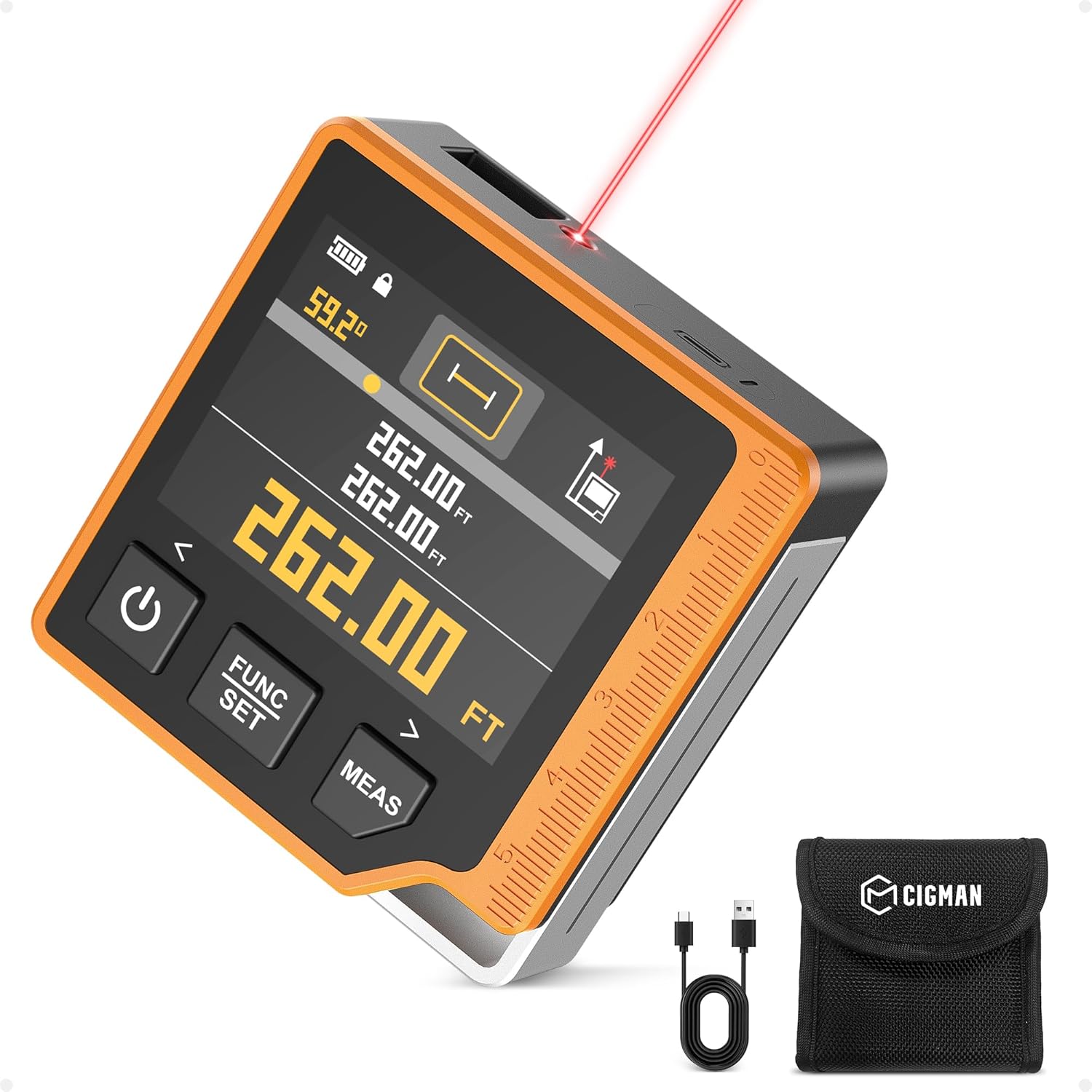 Cigman Telemetro Laser Digitale 3 in 1 80M (CD80) - immagine 1