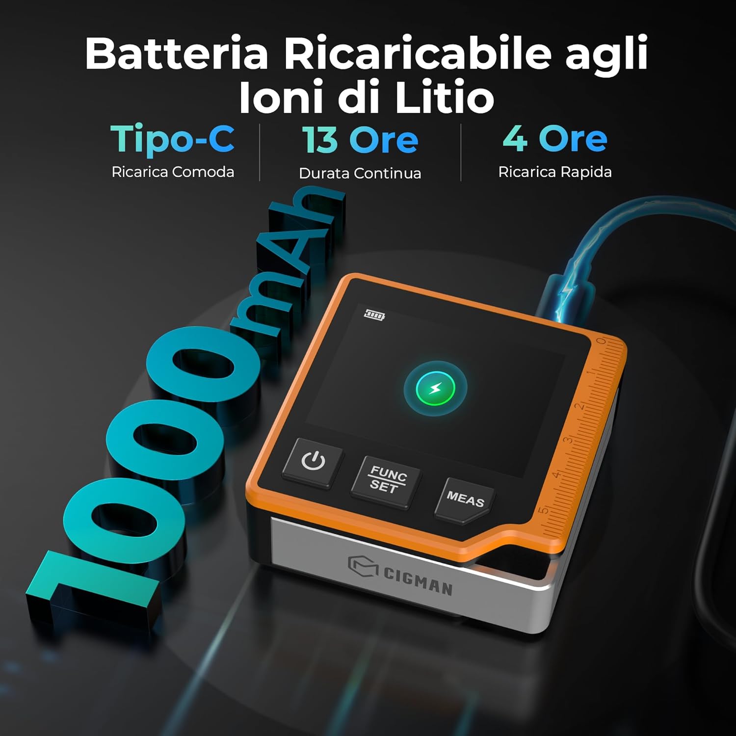 Cigman Telemetro Laser Digitale 3 in 1 80M (CD80) - immagine 6