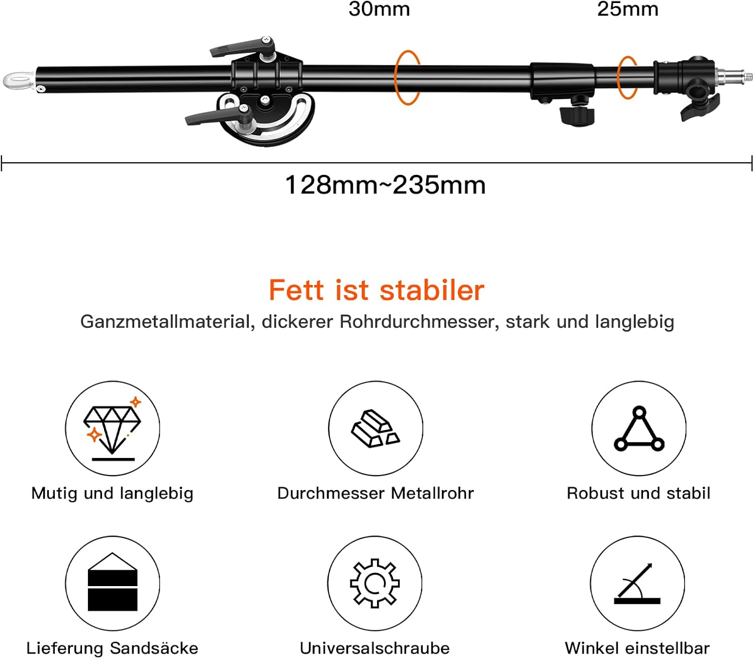 Soonpho Braccio Boom Pro Contrappeso 128-235cm - immagine 3