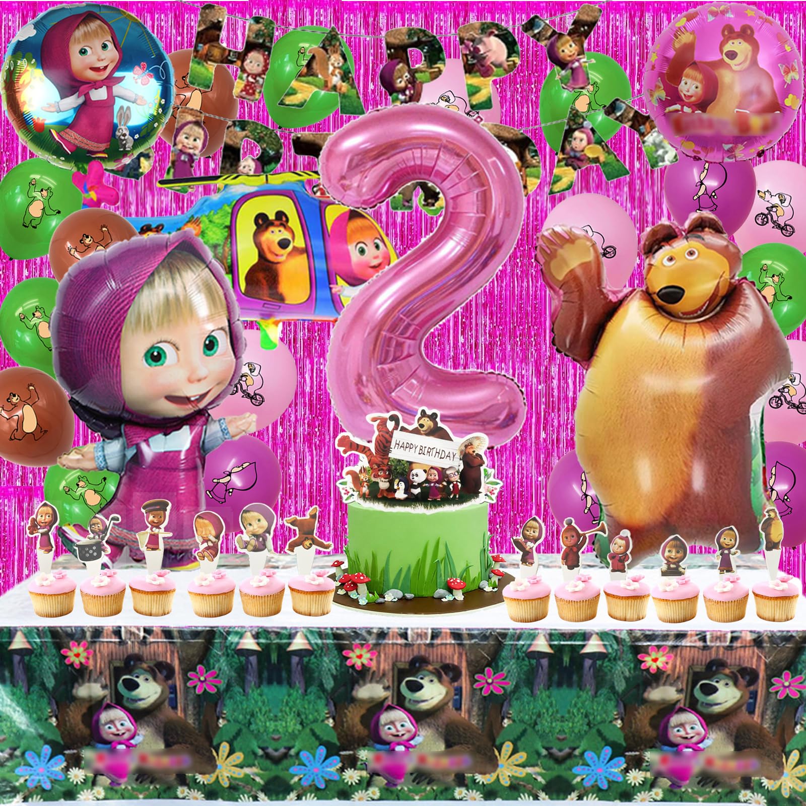 Kit Compleanno Orso 46 Pcs