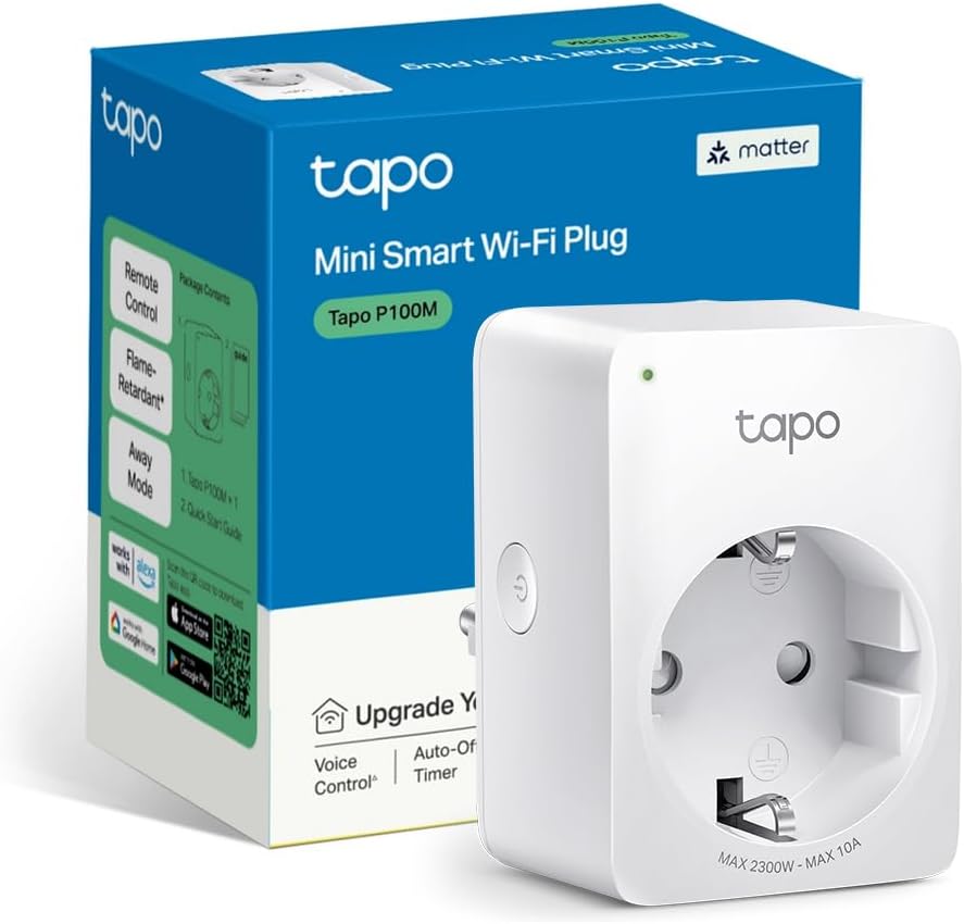TP-Link Tapo P100M Matter Presa Smart Plug WiFi - immagine 1