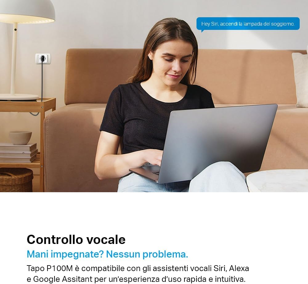 TP-Link Tapo P100M Matter Presa Smart Plug WiFi - immagine 7