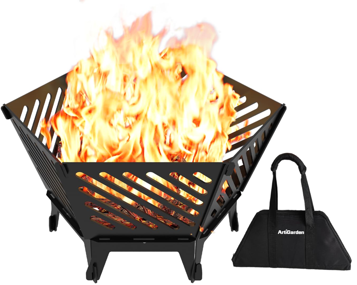 Braciere Portatile da 55 cm con Borsa da Viaggio