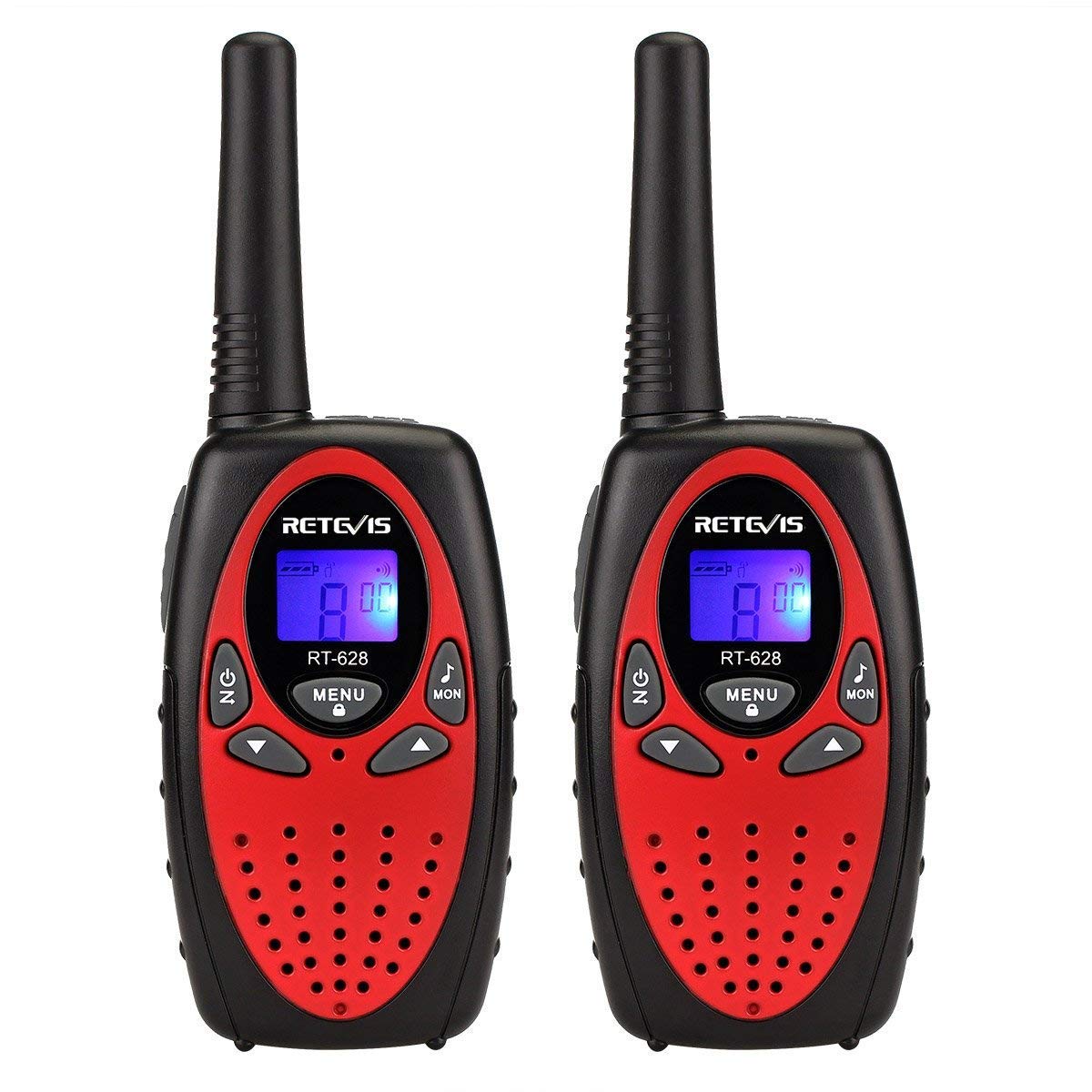 Retevis RT628 Walkie Talkie Bambini (1 Coppia, Rosso)