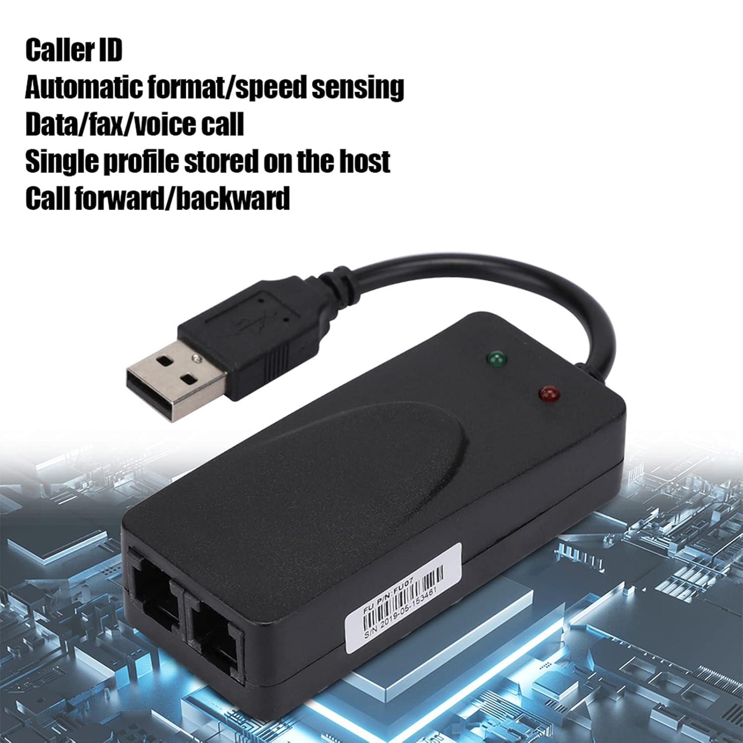 Modem Fax USB Dual Port 56K per PC - immagine 5