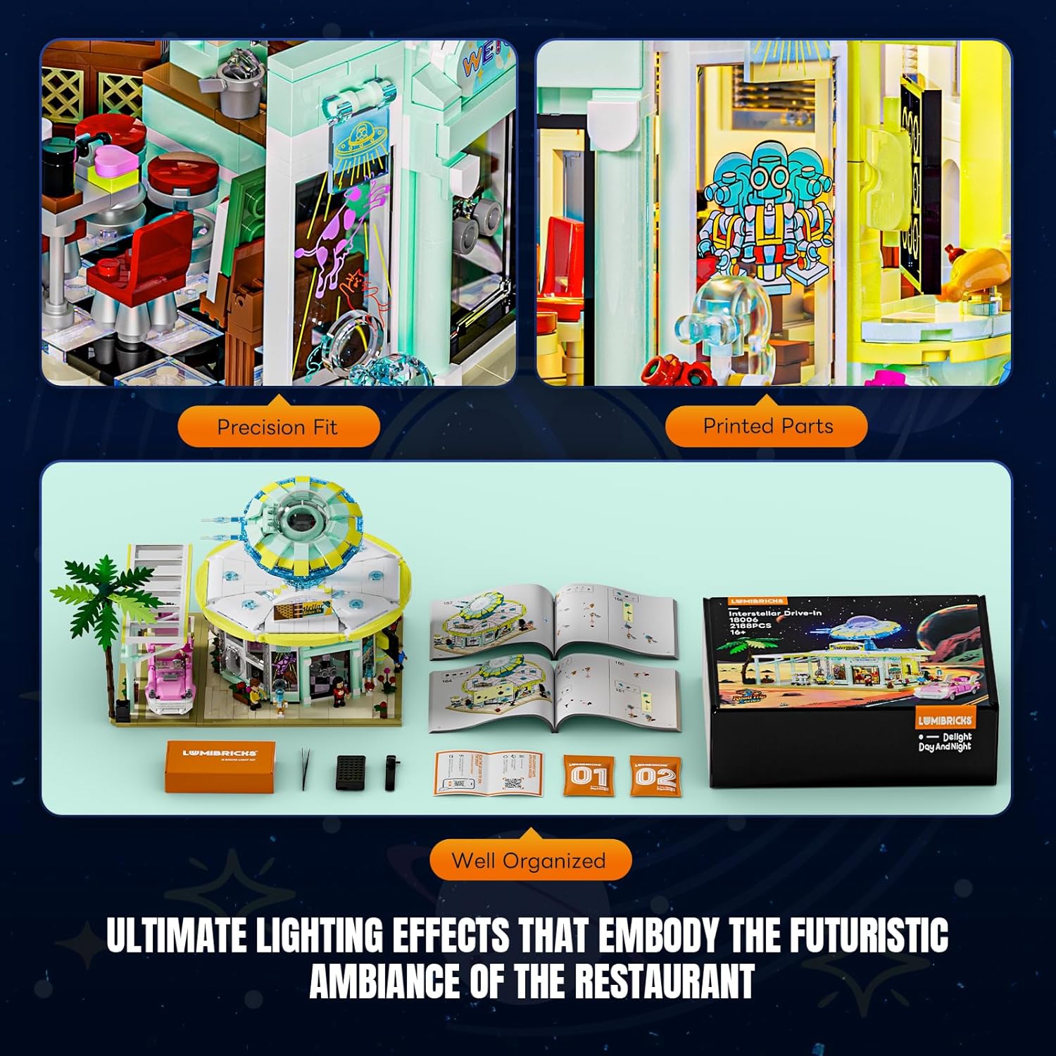 Interstellar Drive-In - Ristorante retro-futuristico LED - immagine 5