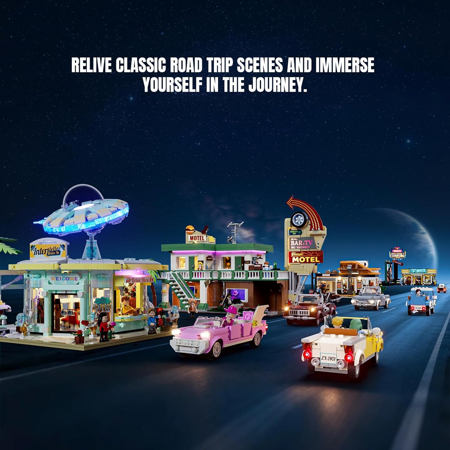 Interstellar Drive-In - Ristorante retro-futuristico LED - immagine 6