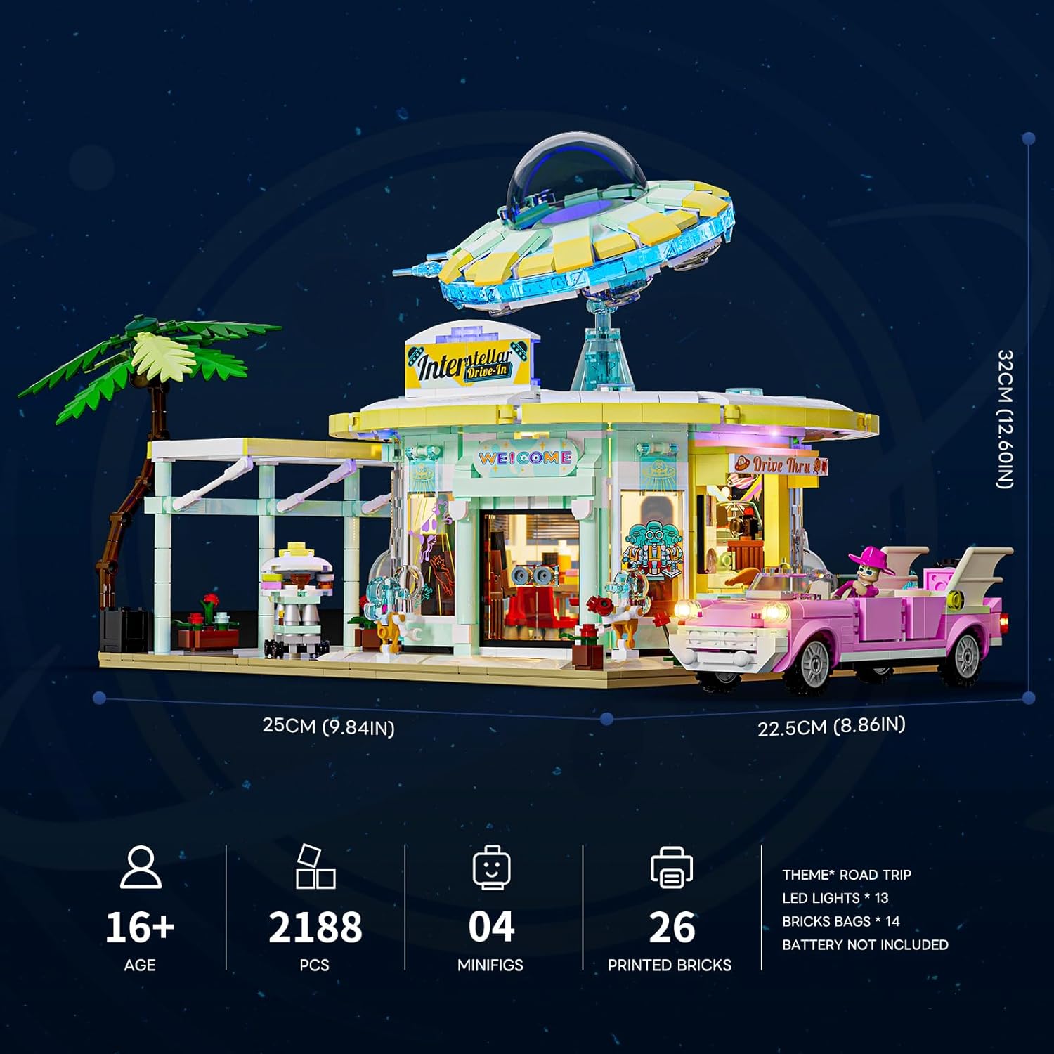 Interstellar Drive-In - Ristorante retro-futuristico LED - immagine 7