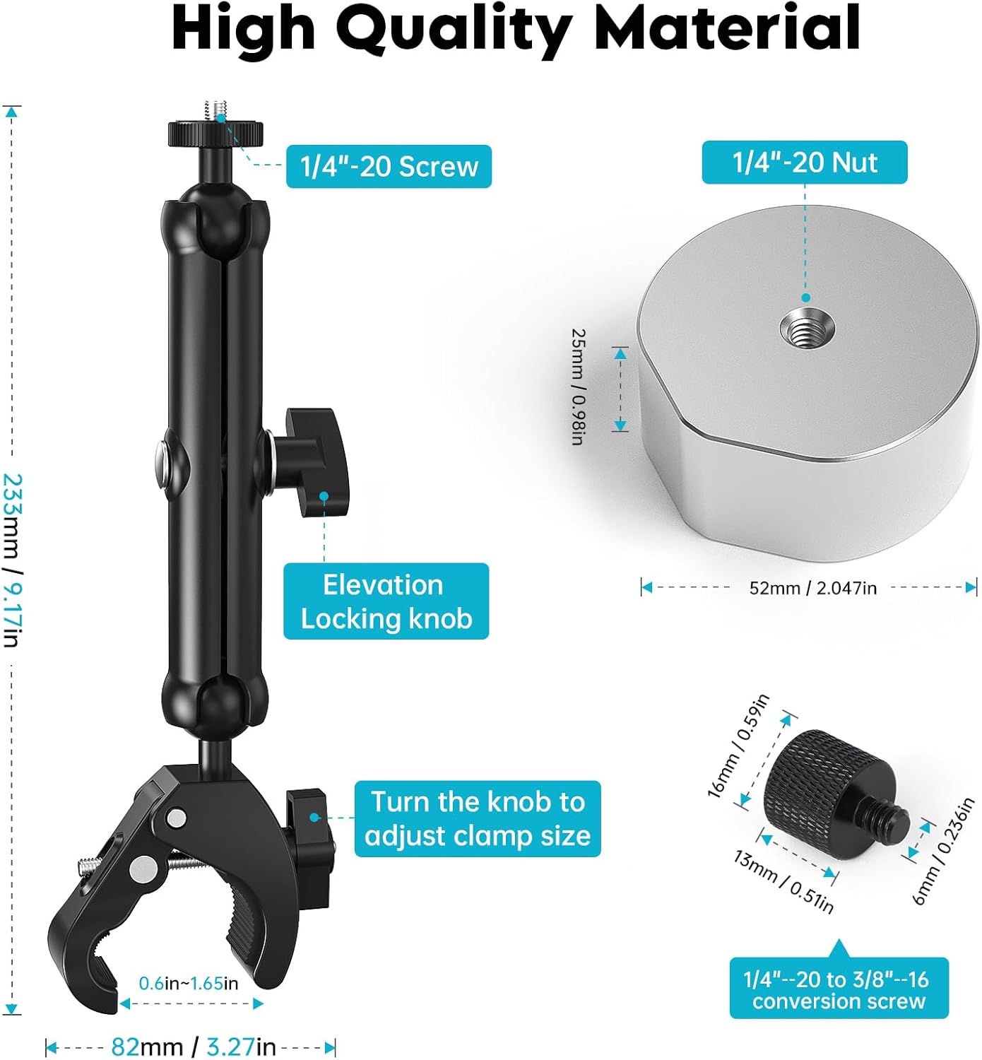 Xlttywl Starlink 2025 Mini Pole Mount Kit - immagine 2