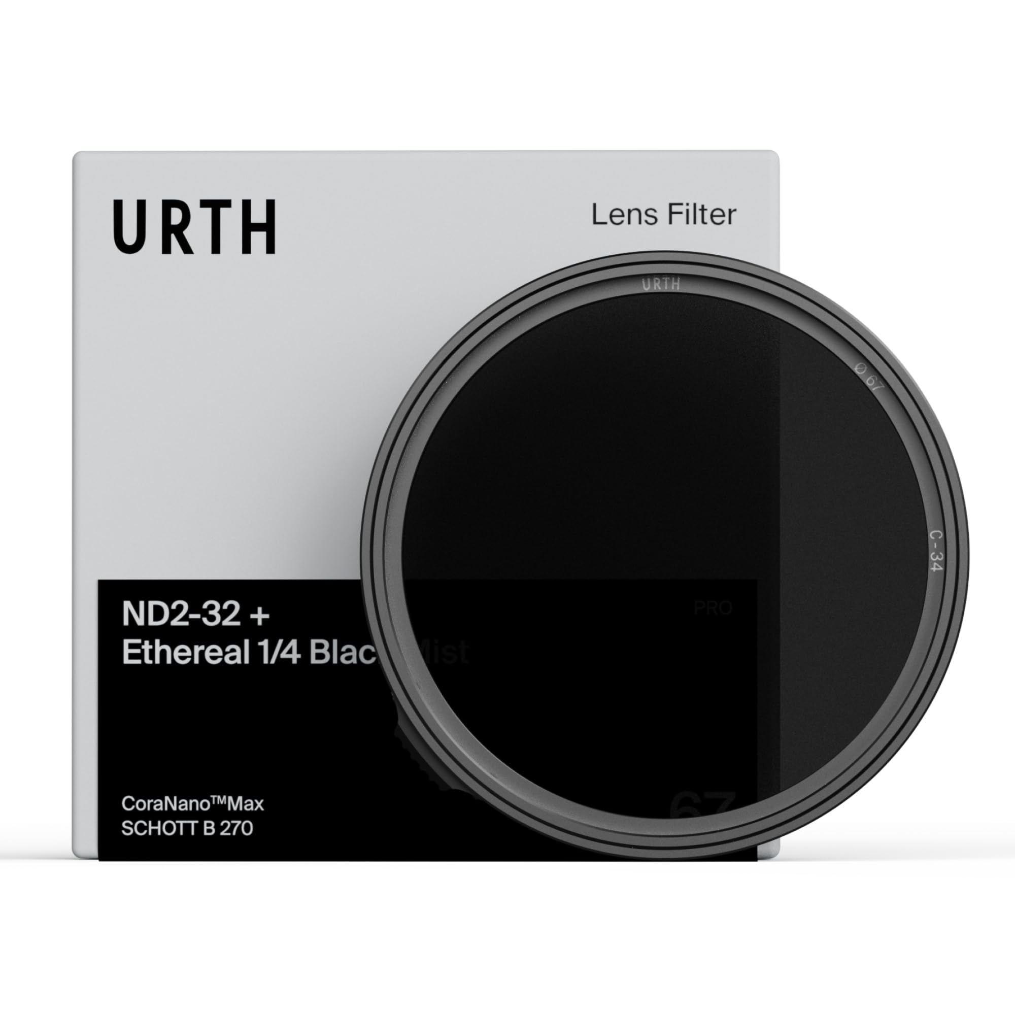 Urth 39mm Filtro ND Variabile ND2-32 + Black Mist ¼ Etereo
