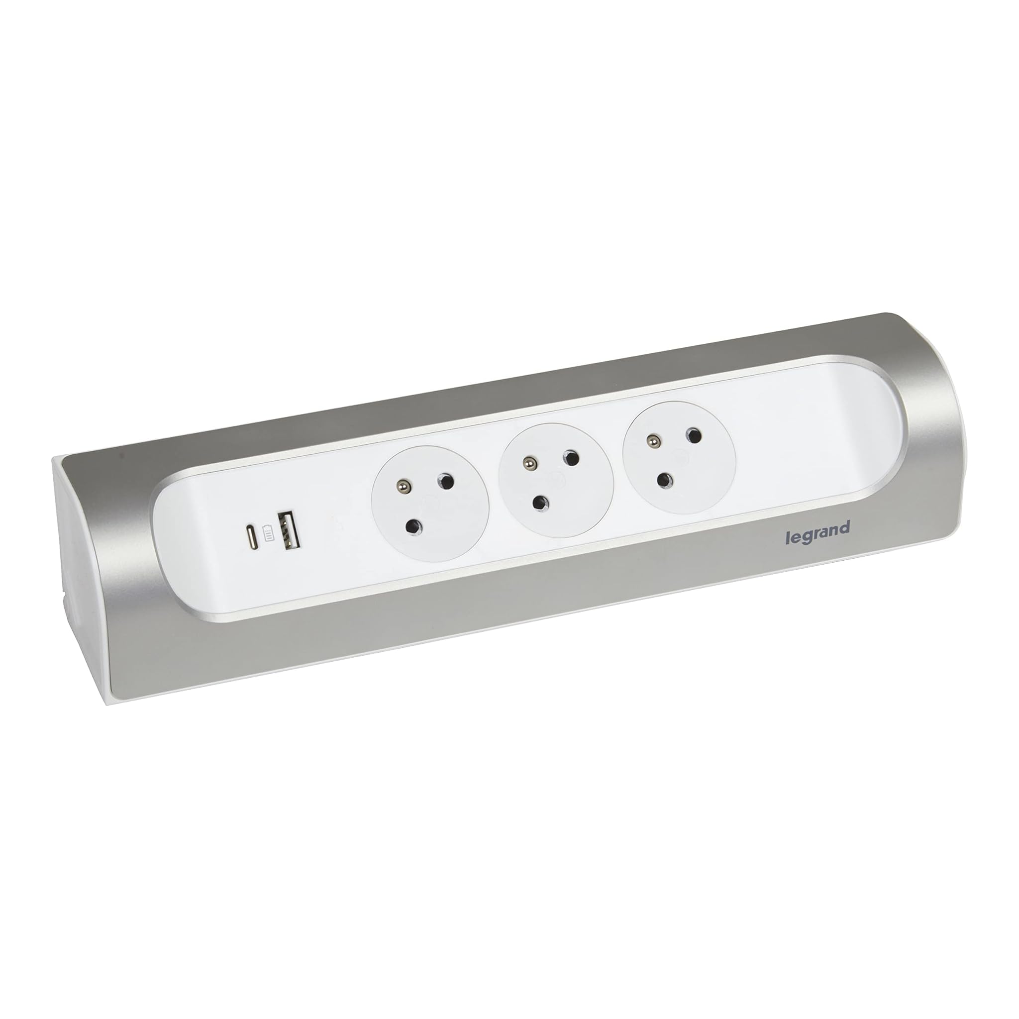 Legrand Multipresa angolare 3 prese + USB-C + USB-A