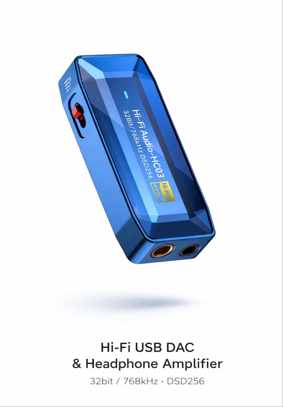 Amplificatore per cuffie USB C DAC, Dongle portatile DAC con uscite da 3,5 mm e 4,4 mm, adattatore audio ad alta risoluzione per iPhone 16/15 Pro Max, Android, iPad, laptop, 32 bit/768 kHz