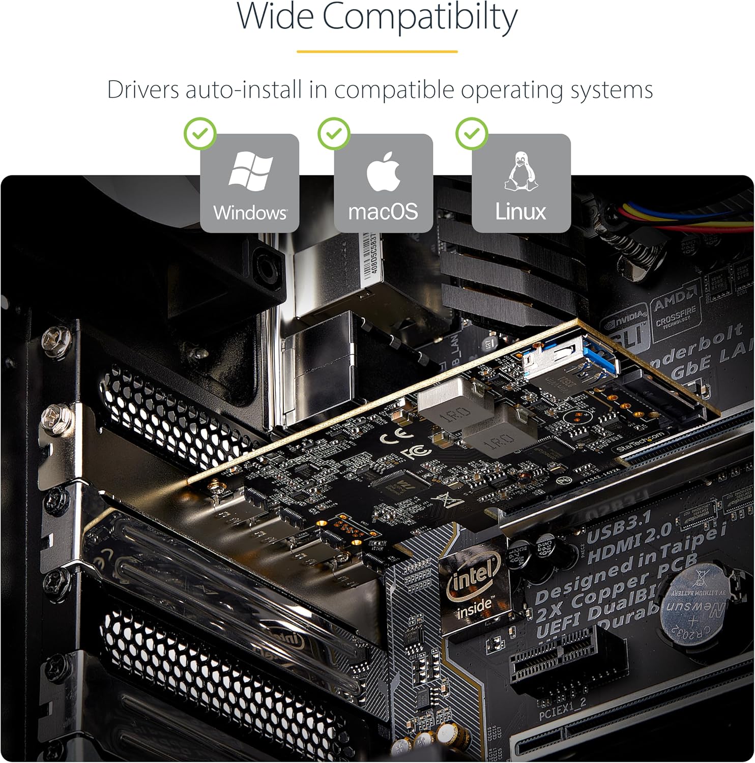 Startech.com Scheda PCIe USB 3.2 5Gbps a 4 Porte - immagine 4