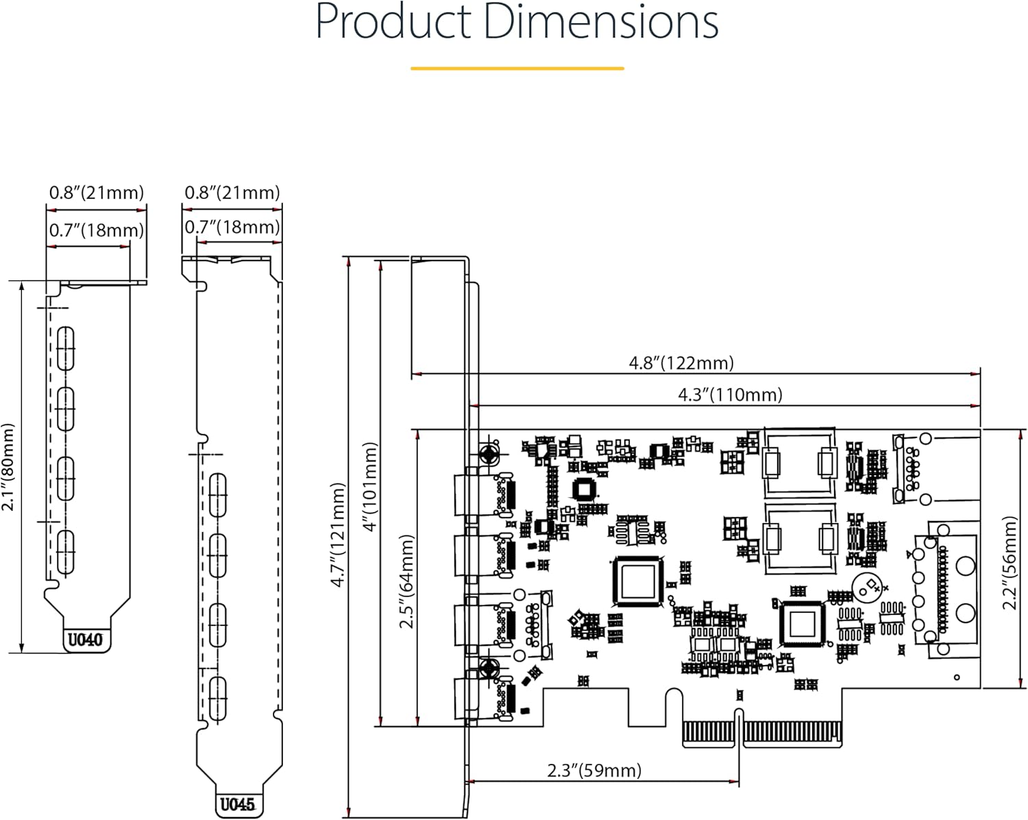 Startech.com Scheda PCIe USB 3.2 5Gbps a 4 Porte - immagine 5