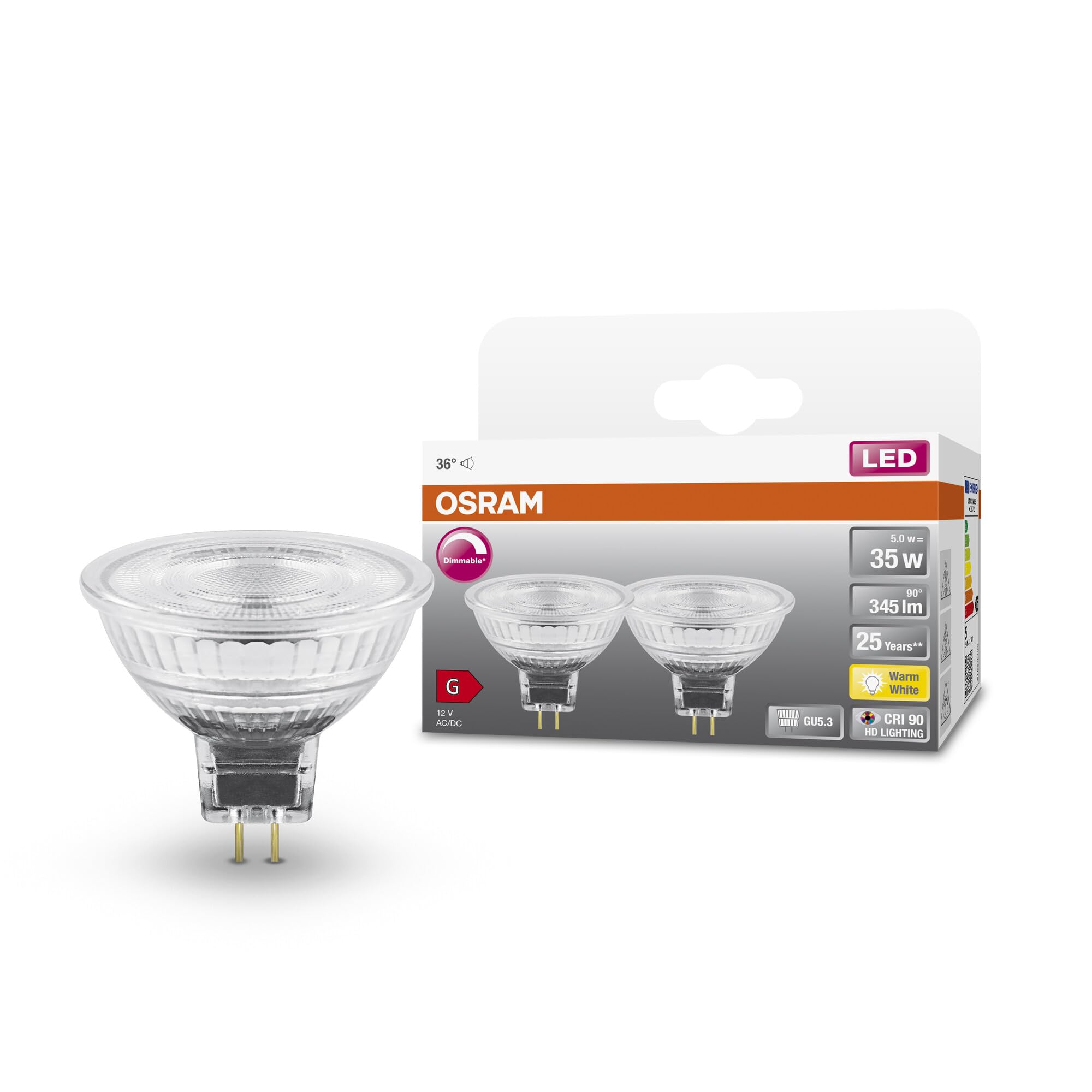 Osram Superstar LED Dimmabile GU5.3 - 6 Pezzi