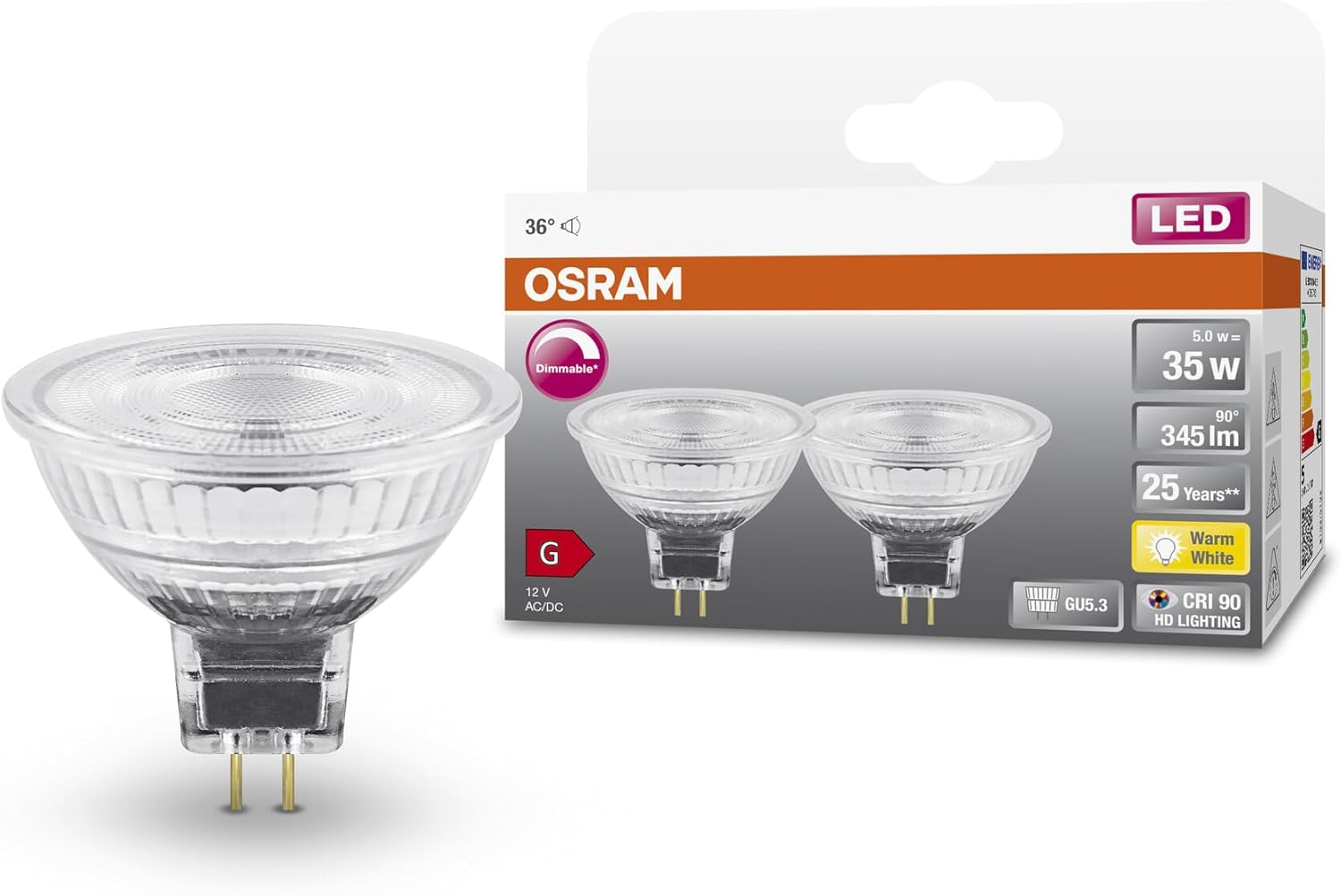 Osram Superstar LED Dimmabile GU5.3 - 6 Pezzi - immagine 1