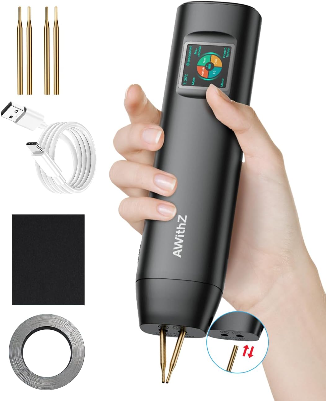 AWithZ Saldatrice a Punti H2 per Batterie