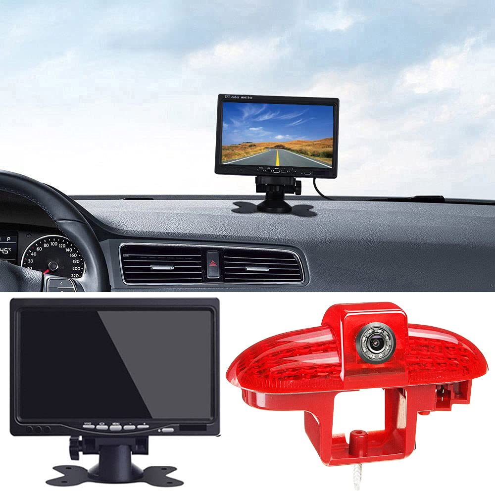 Telecamera Retromarcia Luce Freno Posteriore con Display 7"