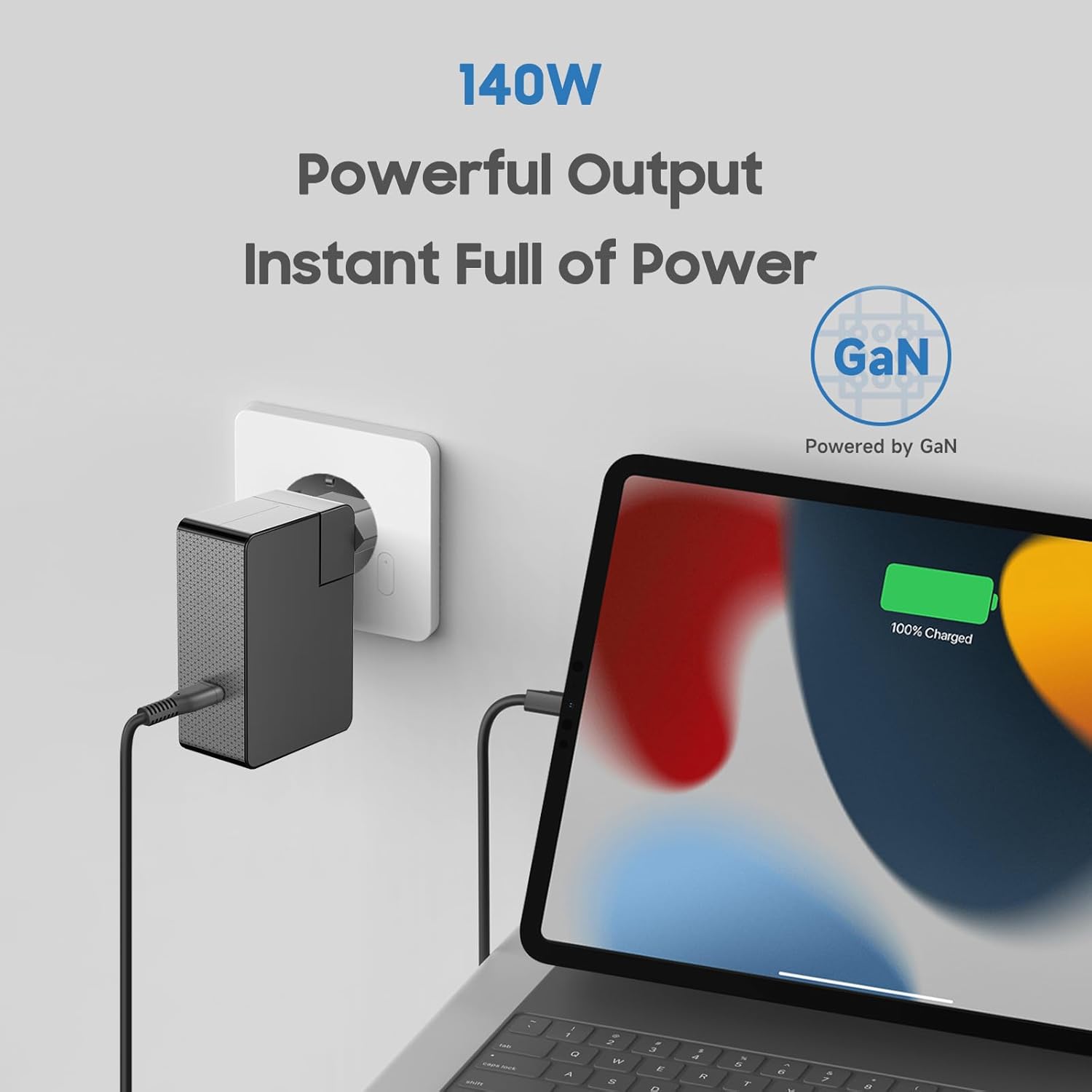 Kfd Caricatore USB-C PD3.1 140W GaN con Display - immagine 3