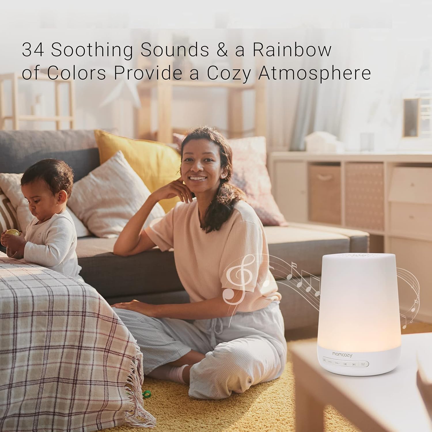 Momcozy Macchina del Rumore Bianco con 34 Suoni Lenitivi - immagine 8