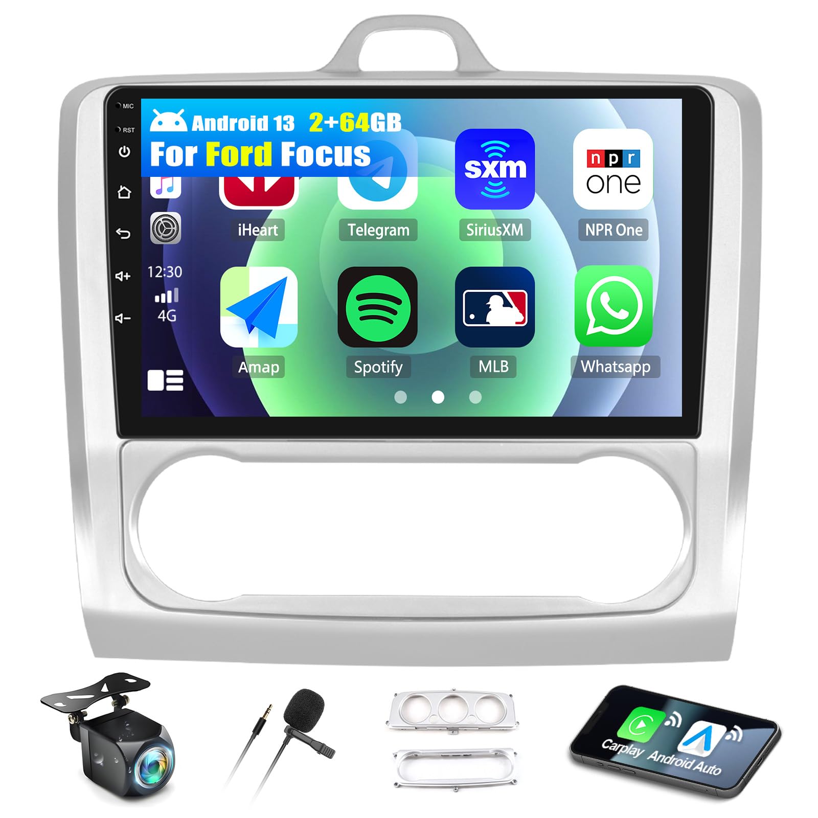 Autoradio 8-Core 2+64G Android 13 per Ford Focus (2004-2011)