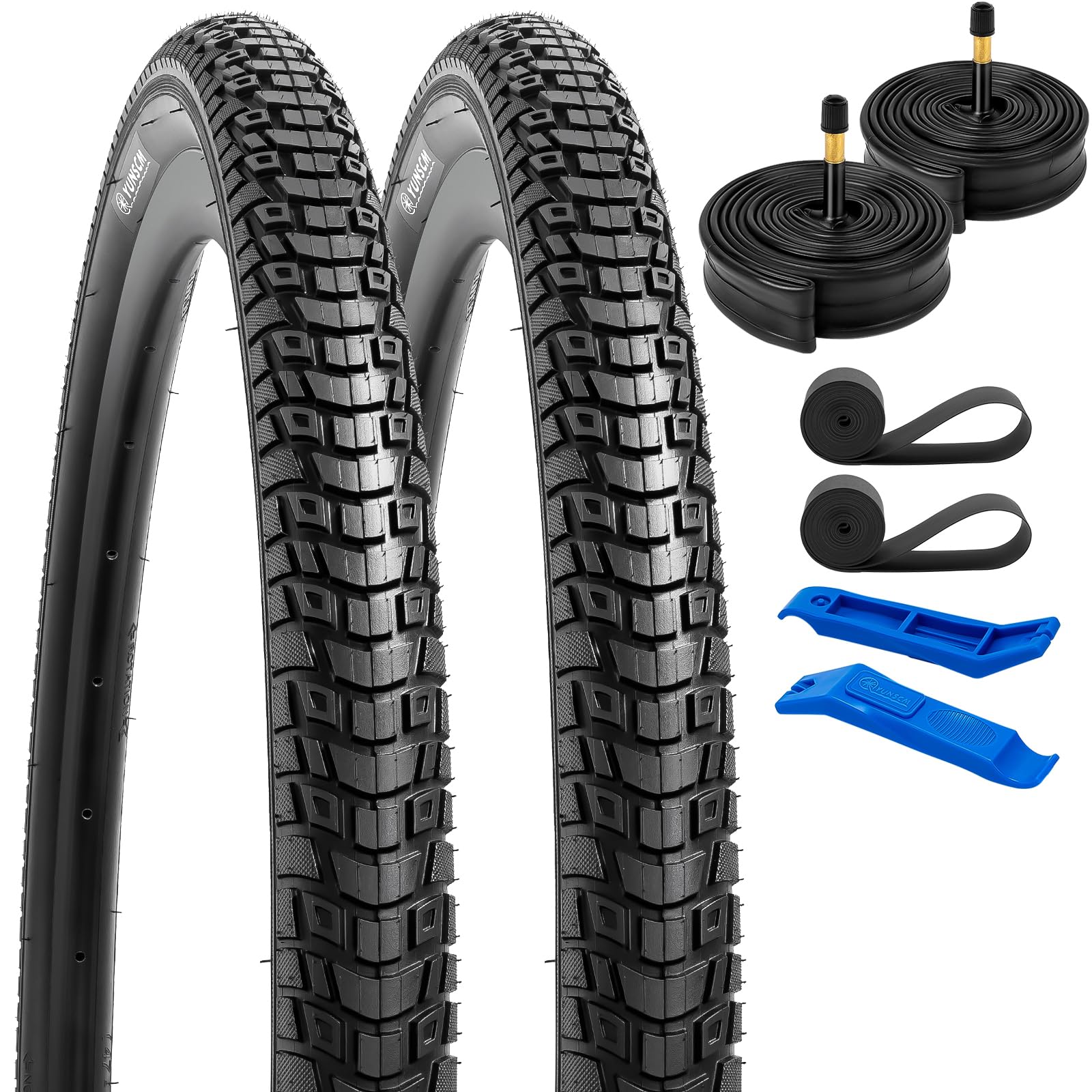 Yunscm 2 Pneumatici Pieghevoli 28x1.75 con Camere d'aria