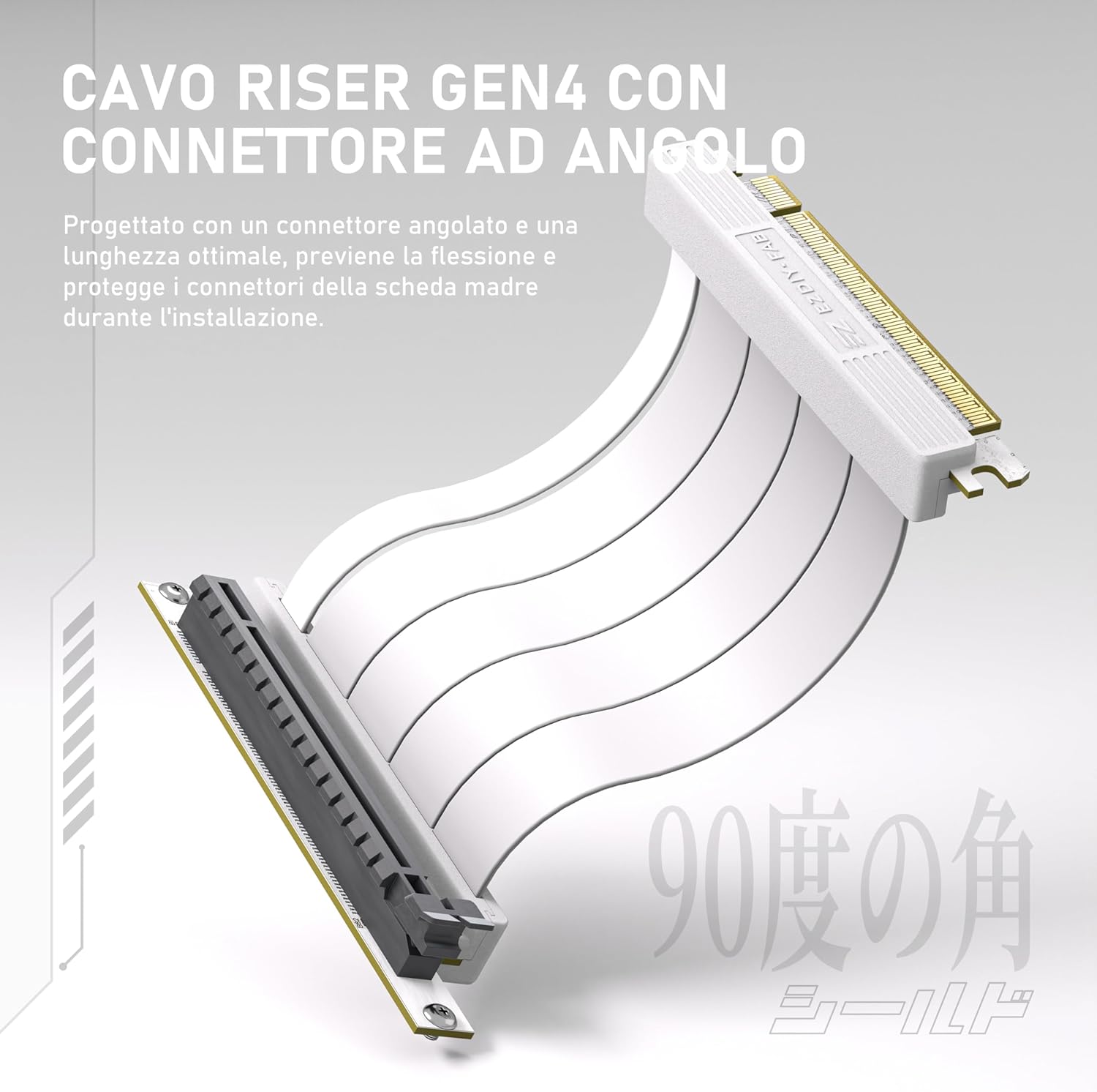 Ezdiy-fab - Supporto Verticale GPU con Cavo Riser PCIE 4.0 - immagine 4