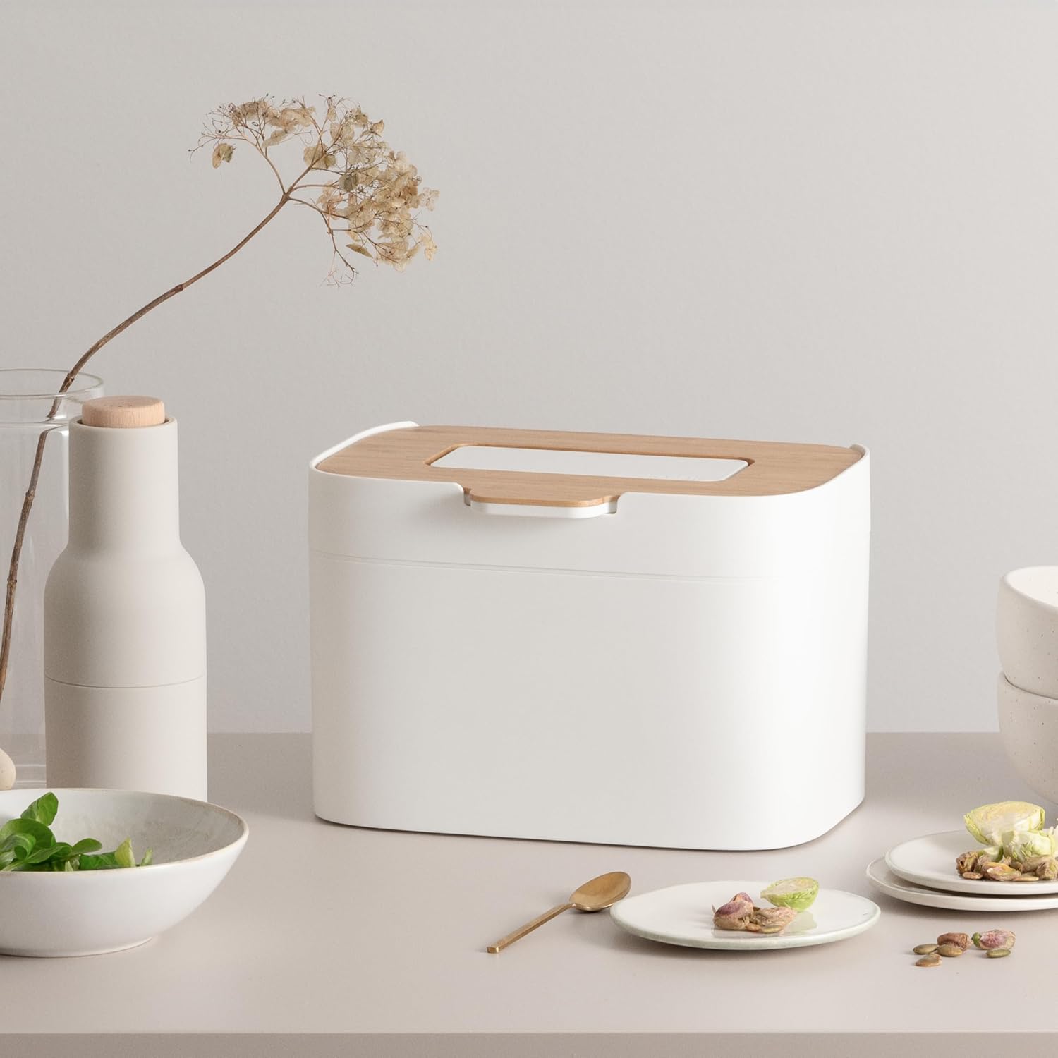 Kazai.® Bidone Umido 'Elin' 4,5L, Bianco - immagine 6