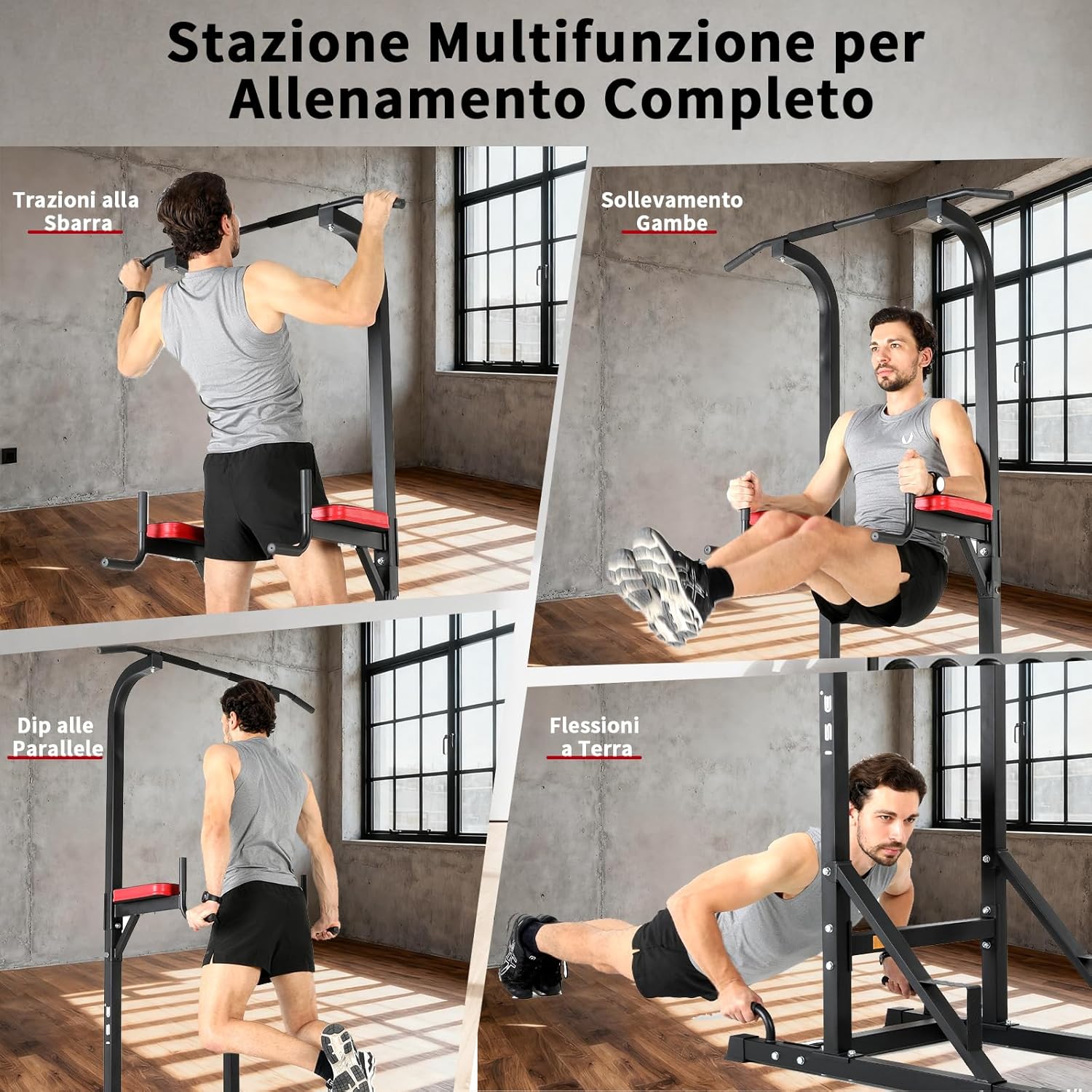 Ise Stazione Dip e Trazioni - Power Tower Multifunzione - immagine 4