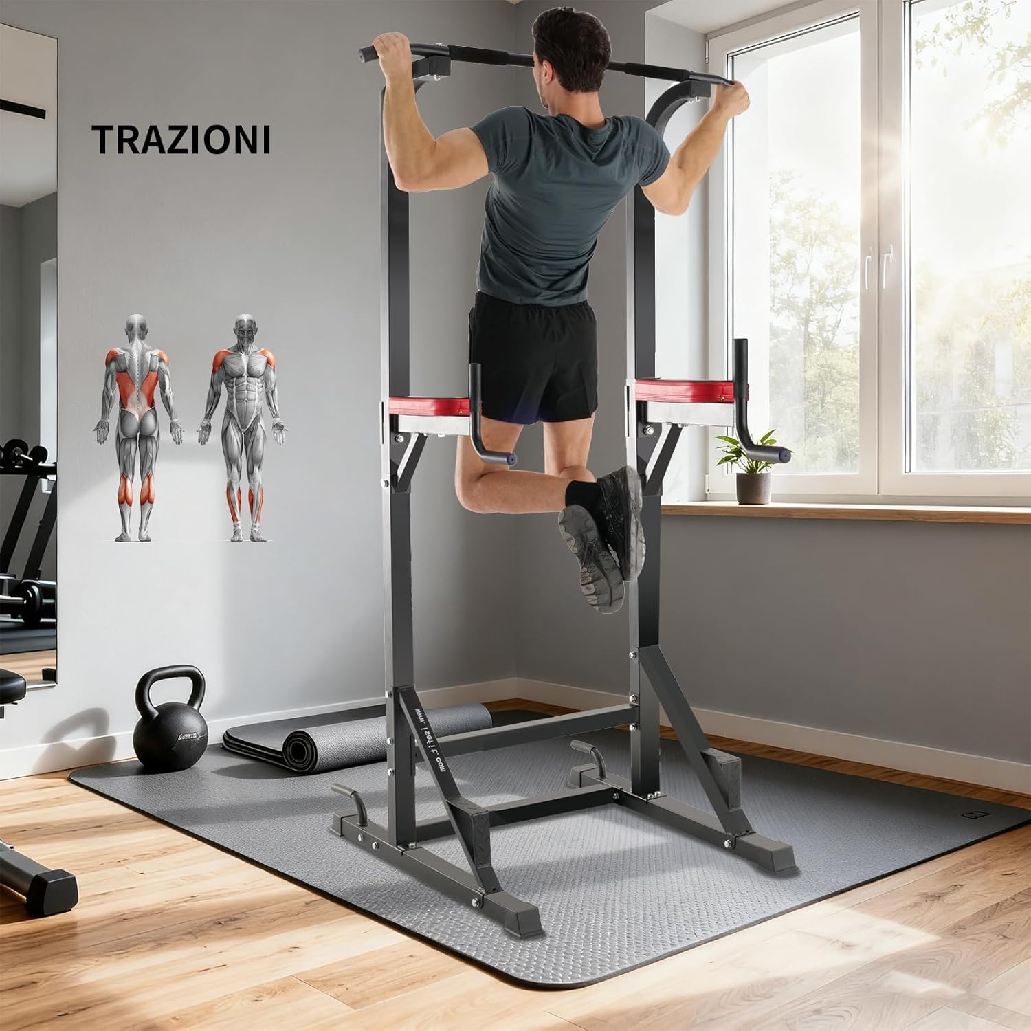 Ise Stazione Dip e Trazioni - Power Tower Multifunzione - immagine 5