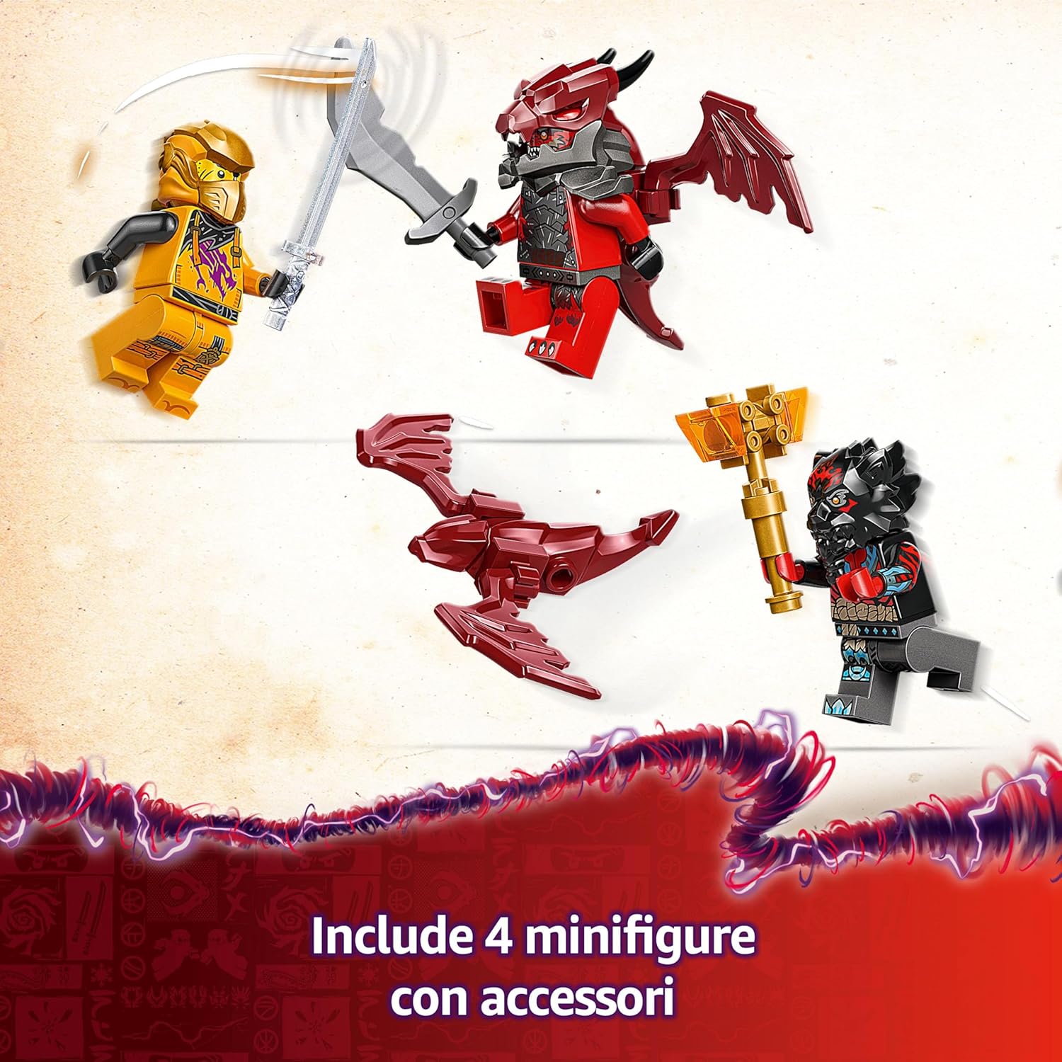 Lego NINJAGO Jet Super Storm di Ras e Arin 71833 - immagine 4