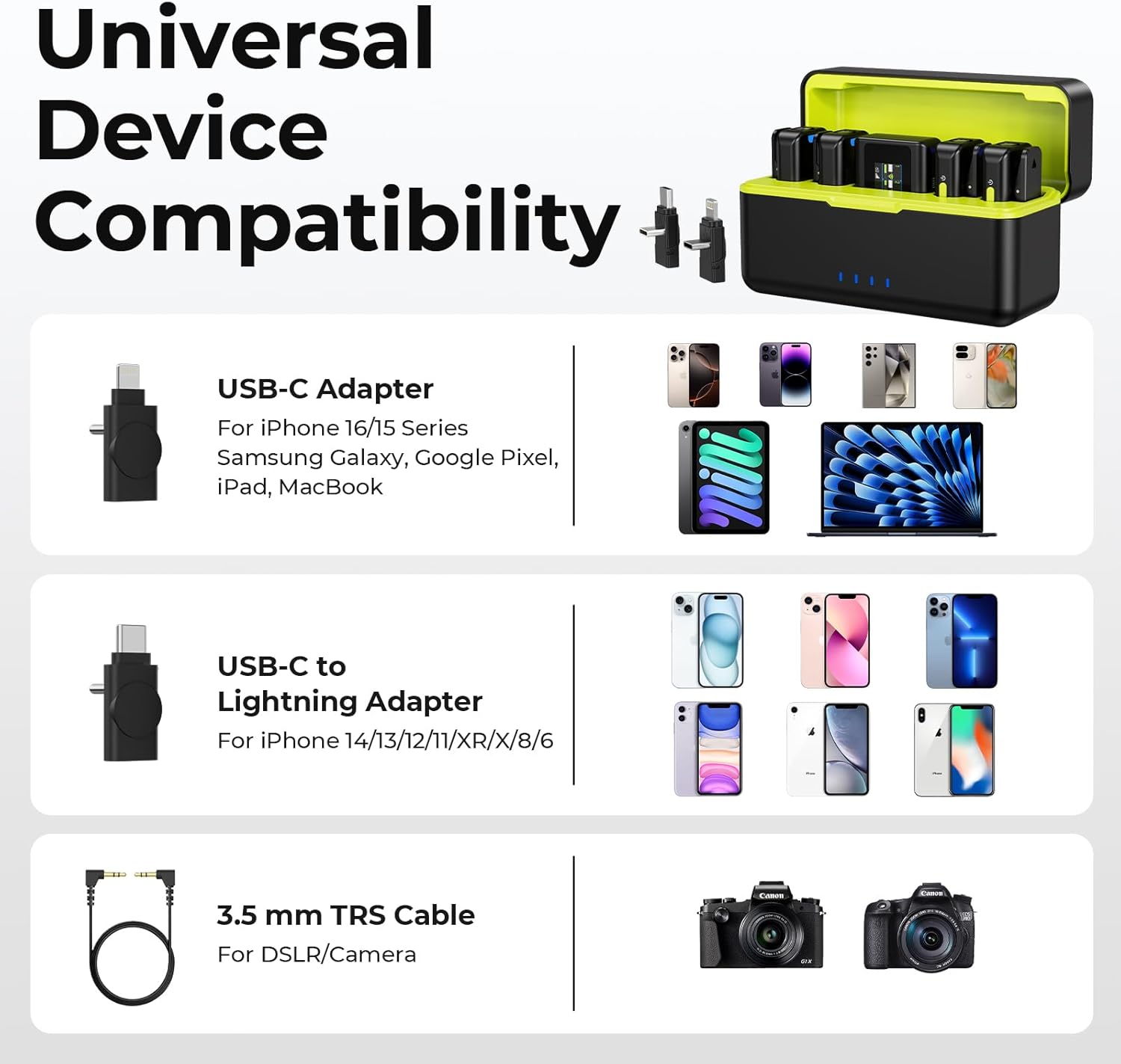 Fulaim X6 Pro Microfono Lavalier Wireless per iPhone - immagine 6