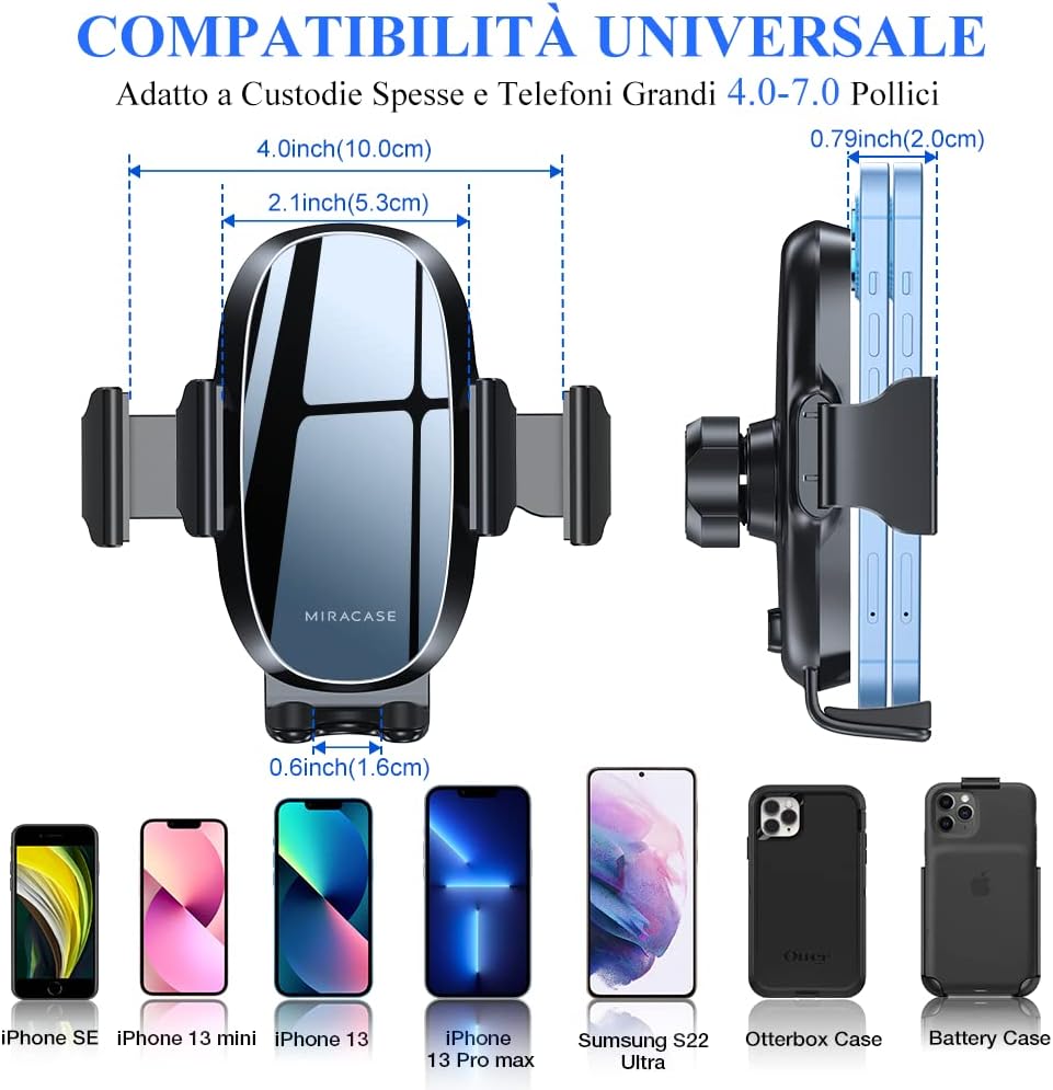 Miracase 4 in 1 Supporto Telefono Auto Universale a Braccio Lungo - immagine 5