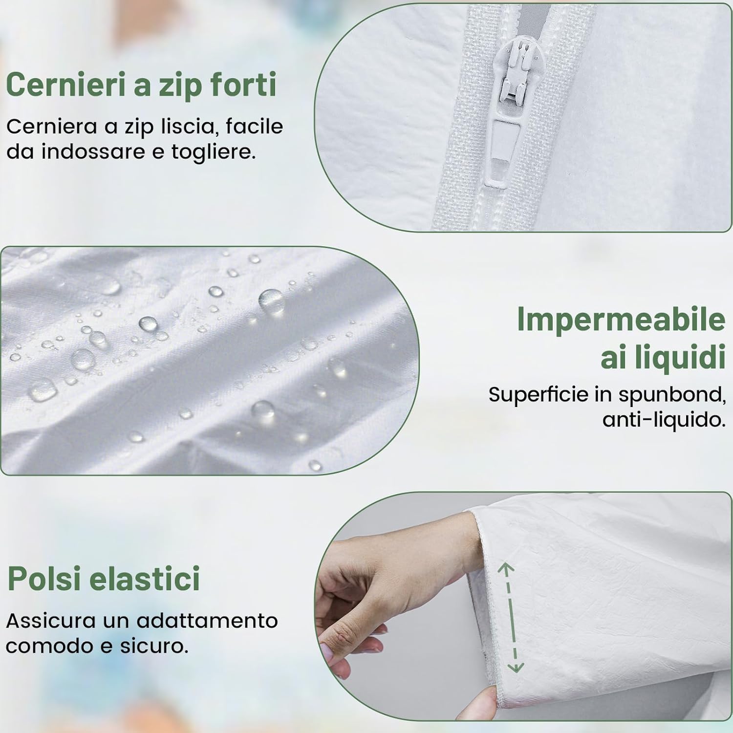 Tuta Protettiva Usa e Getta con Cappuccio - immagine 2