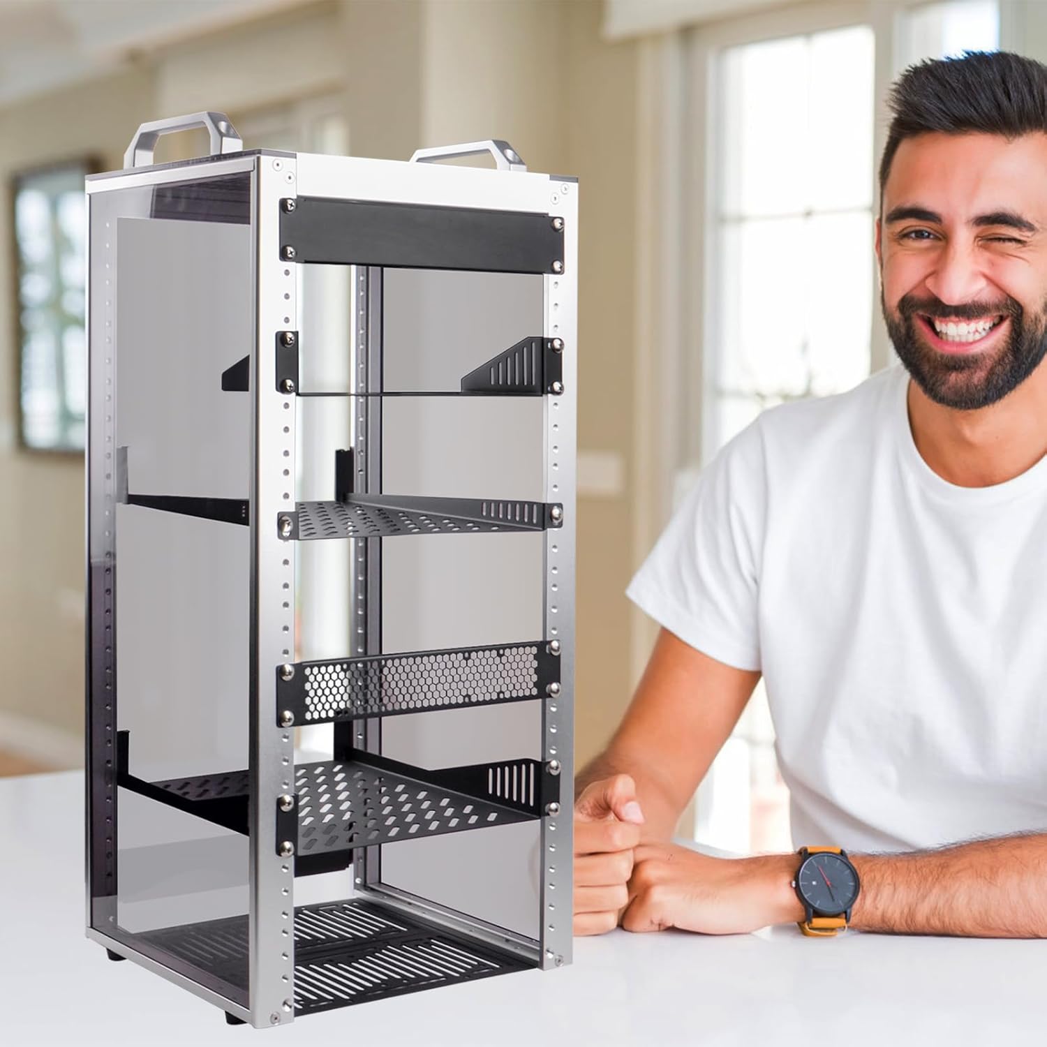 Geeekpi Cabinet Server Rack 10" DeskPi RackMate T2 - immagine 3