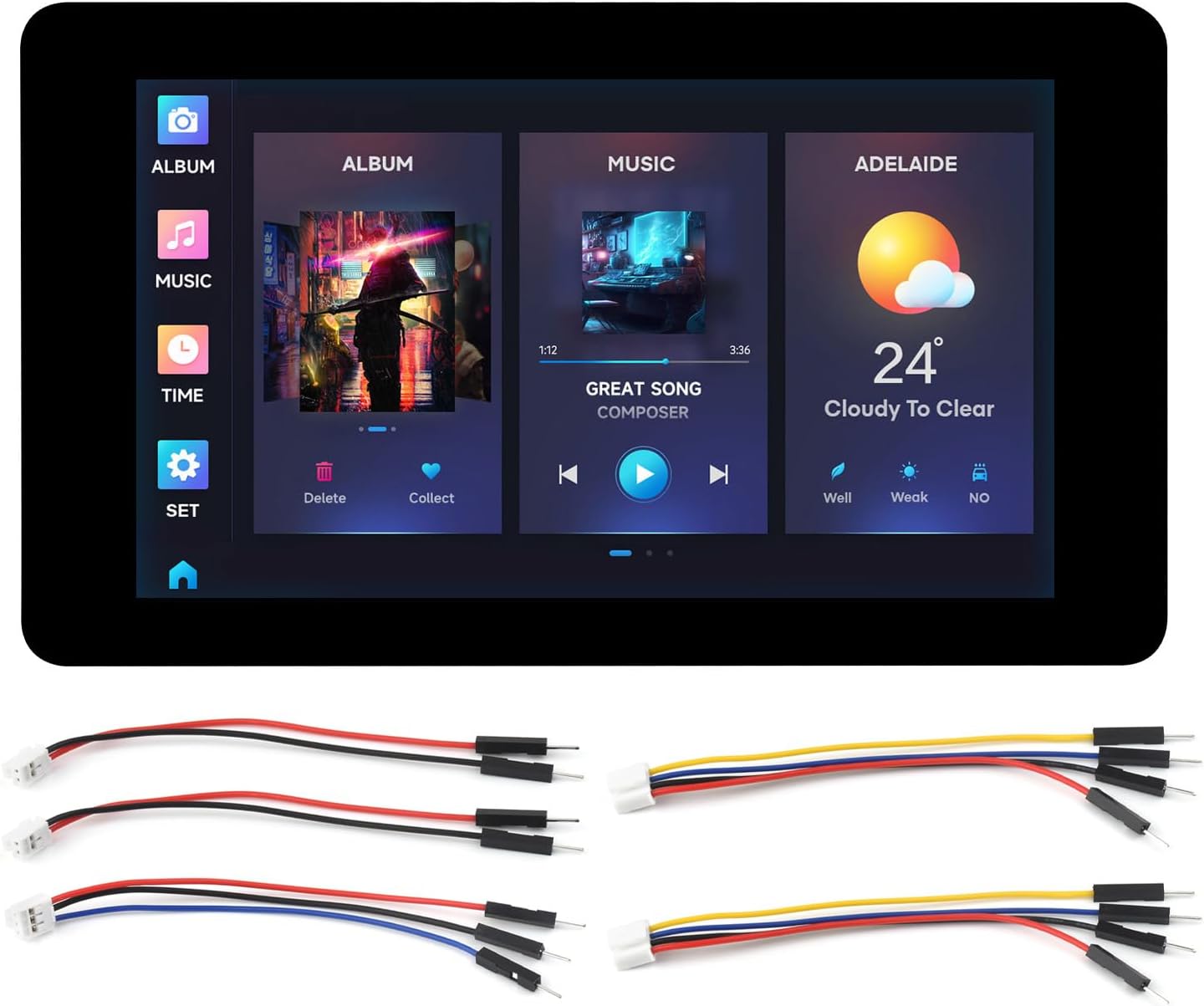 Waveshare ESP32-S3 - Development Board LCD Touch 7" - immagine 1