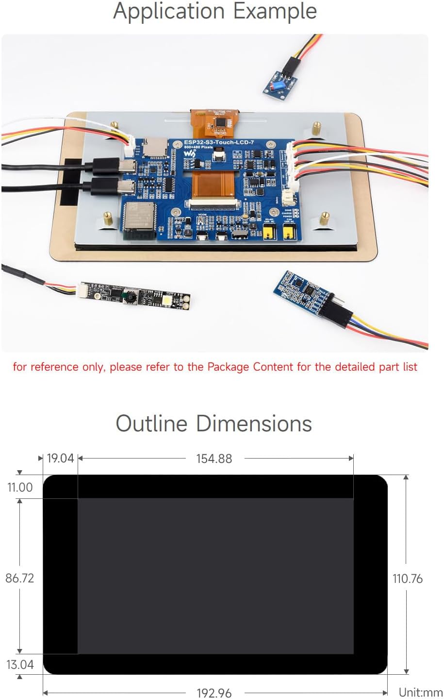 Waveshare ESP32-S3 - Development Board LCD Touch 7" - immagine 7