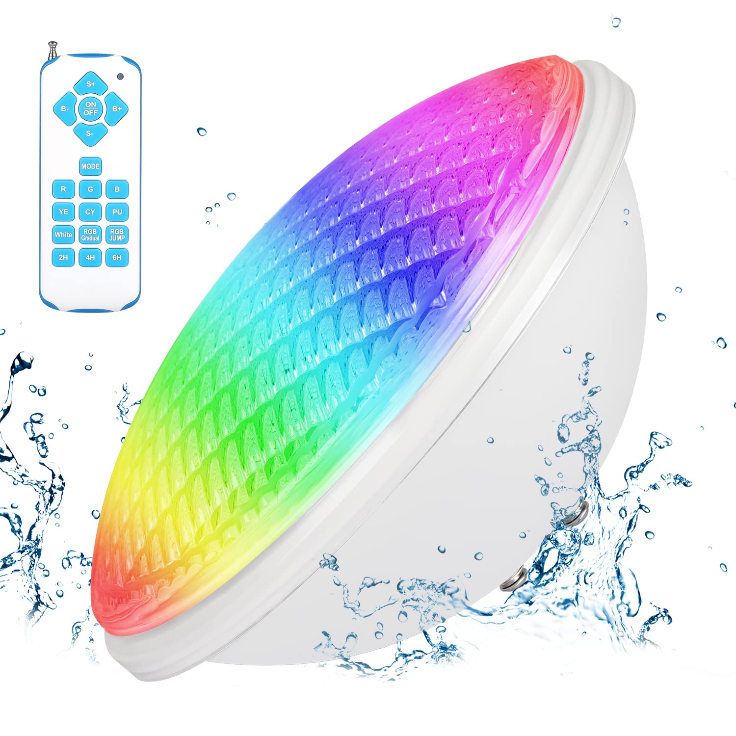 Kollniun Luce Piscina LED PAR56 RGB 40W con Telecomando