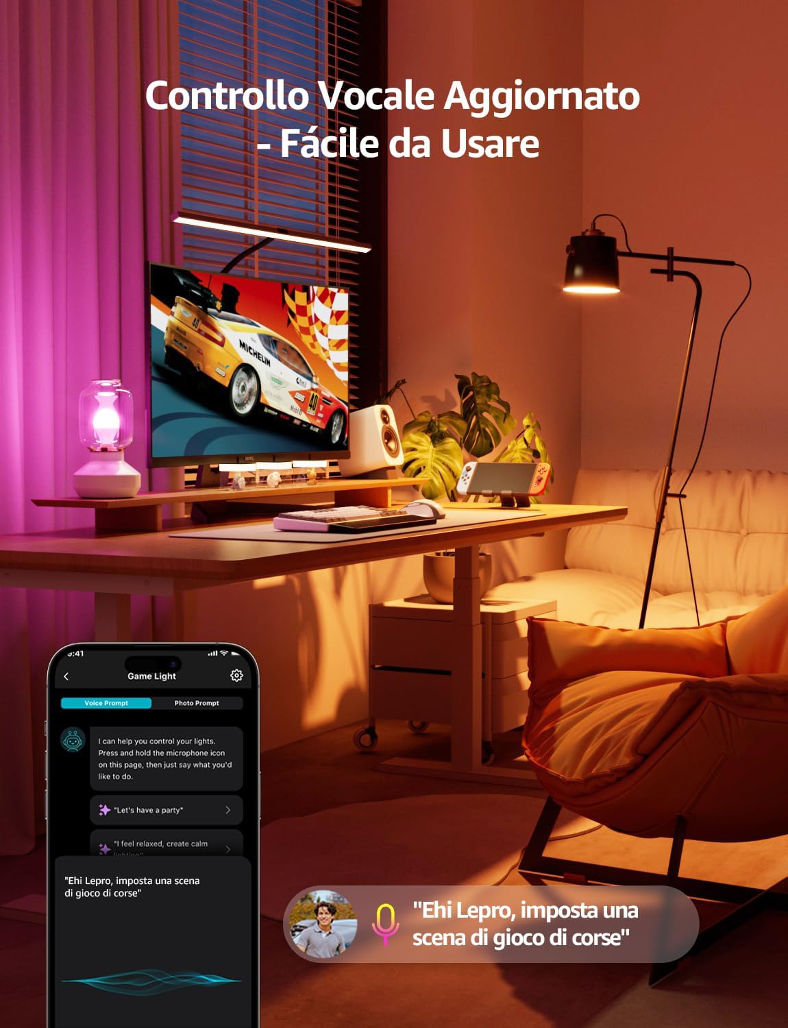 Lepro BP1 AI Smart Lampadina LED E14 RGBW 4 pezzi - immagine 3