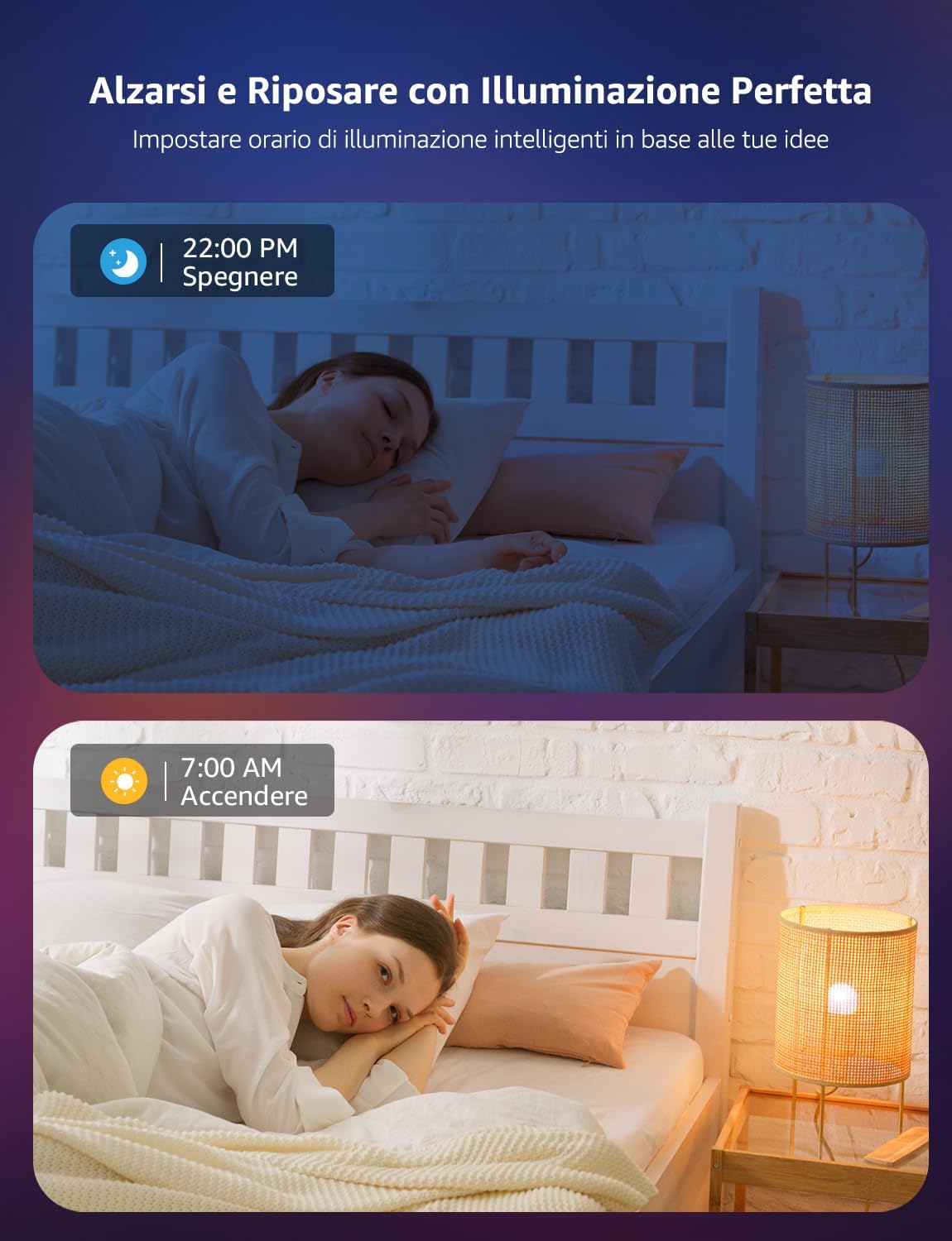 Lepro BP1 AI Smart Lampadina LED E14 RGBW 4 pezzi - immagine 7