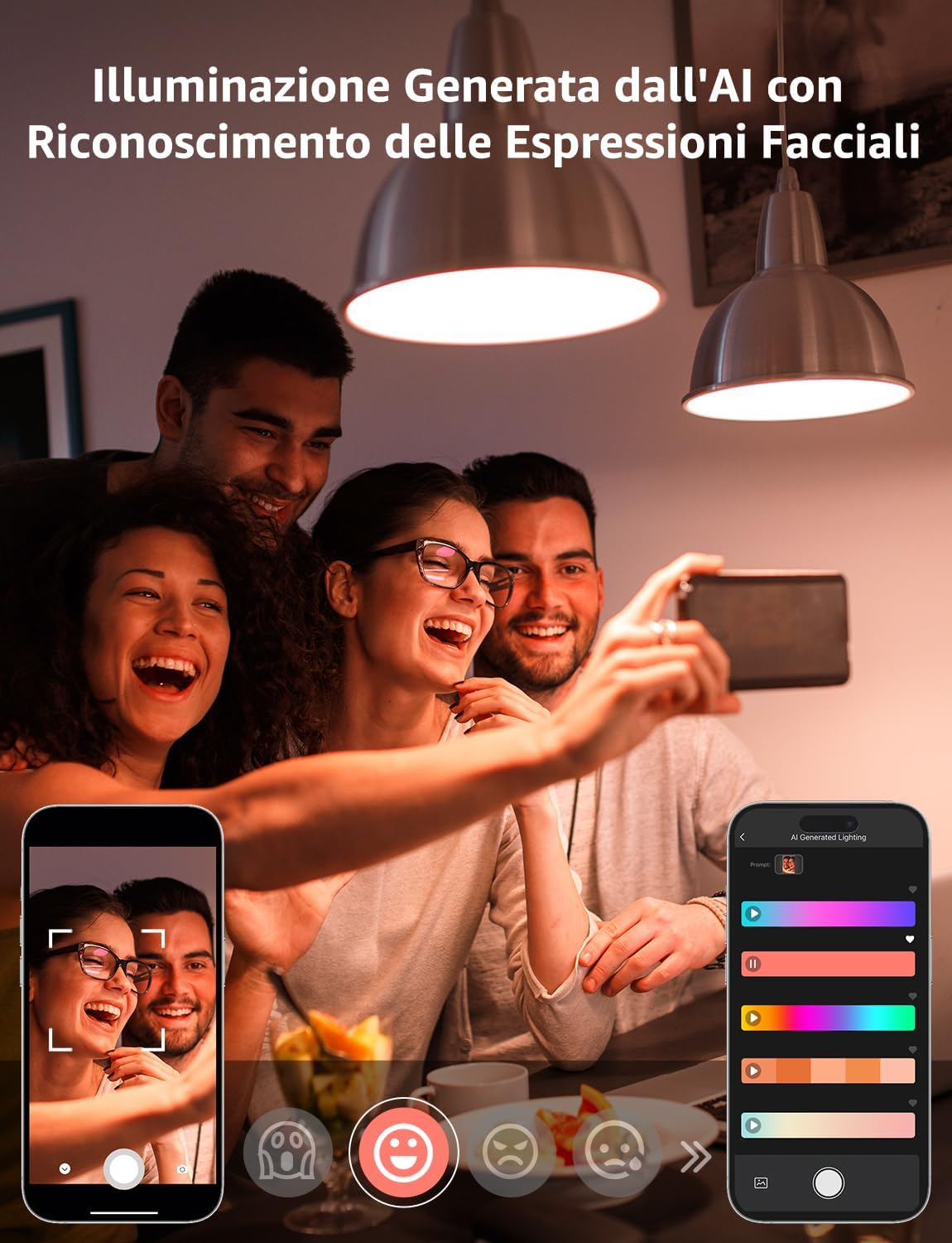 Lepro BP1 AI Smart Lampadina LED E14 RGBW 4 pezzi - immagine 9